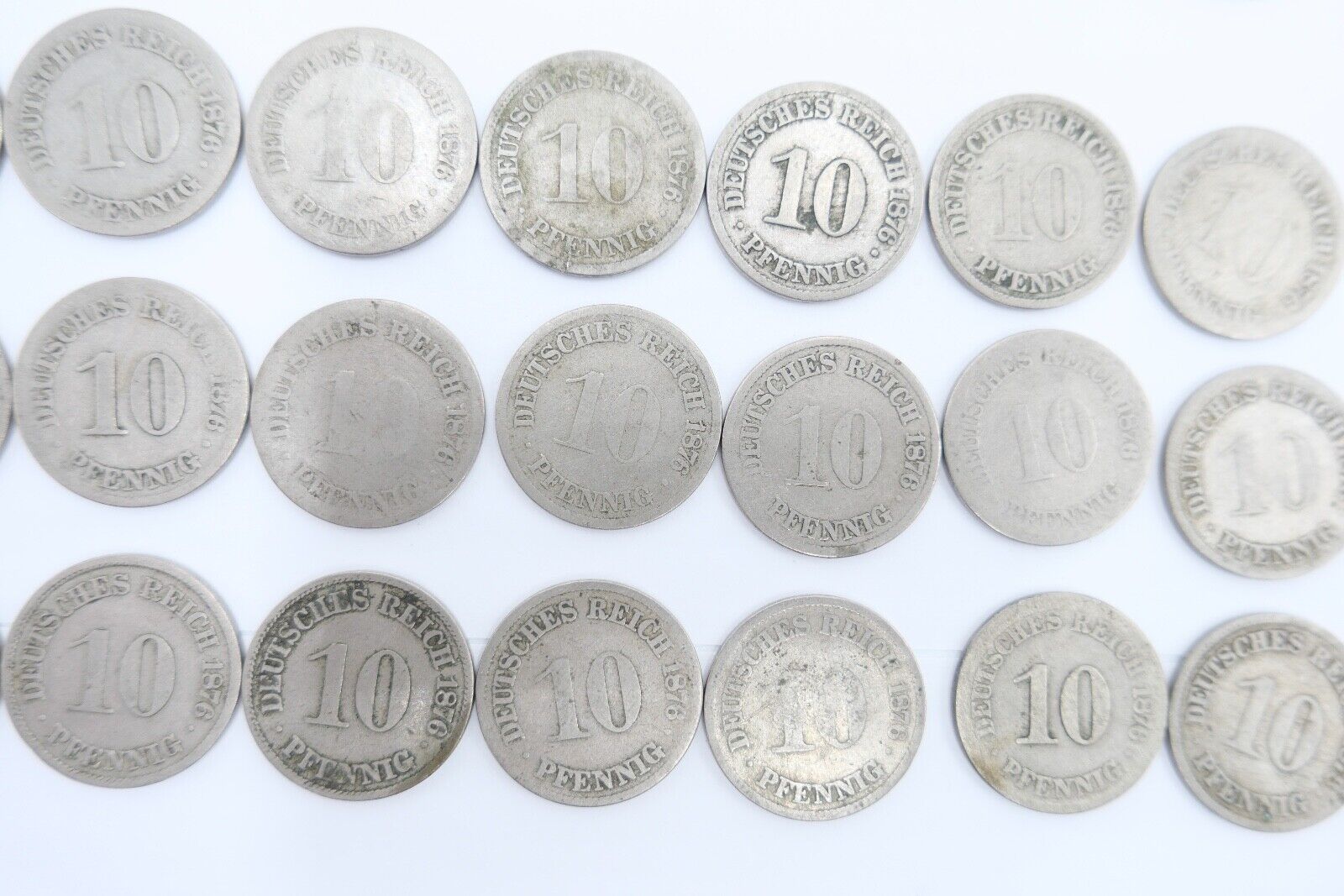 63x 10 Reichspfennig 1873 1875 1876 1888 Jäger J.4 s-ss - Antikhandel-Stuttgart