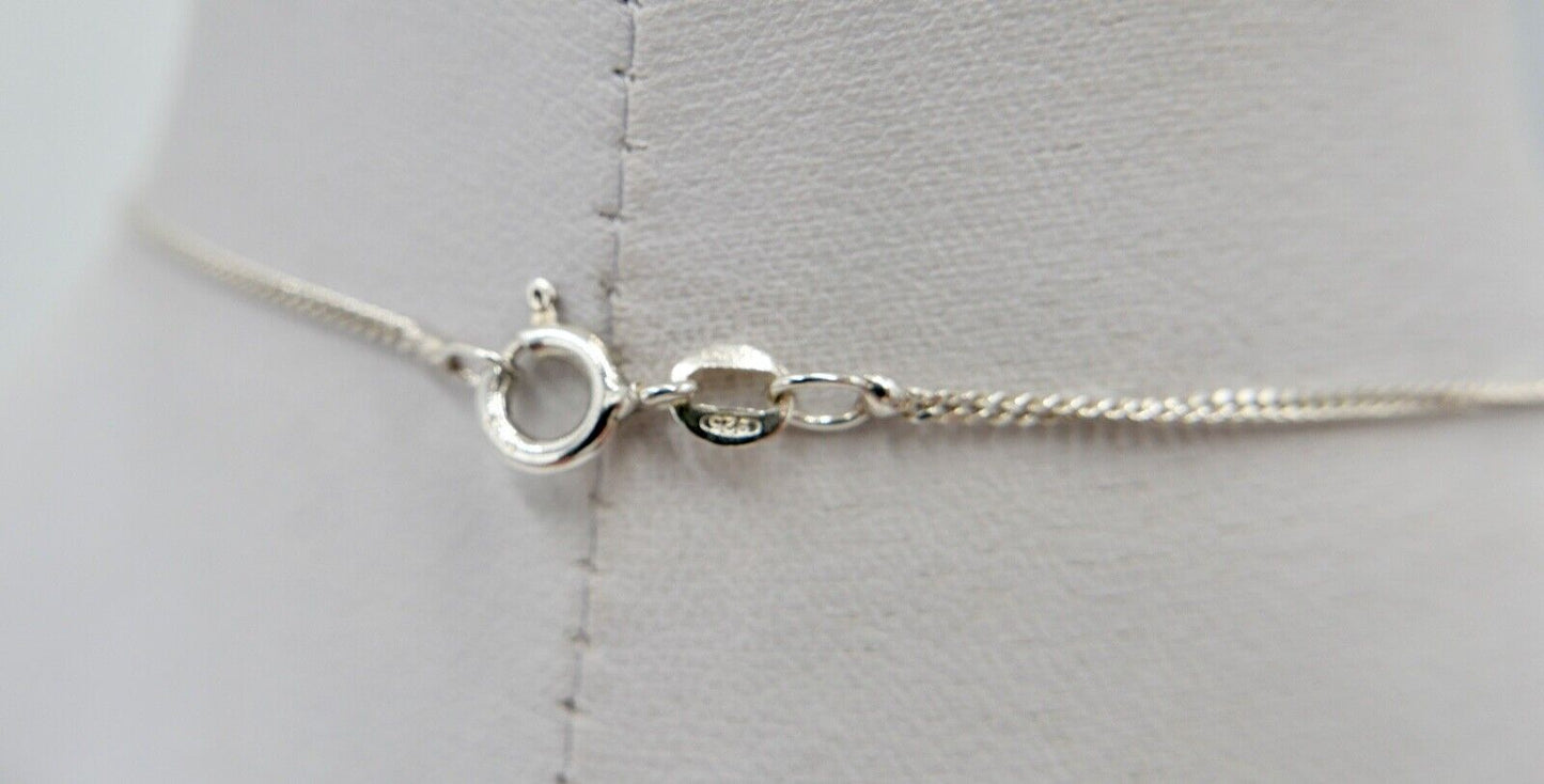 Altes florale filigrane 925 Silber Kette Collier 44 cm 1970er Jahre - Antikhandel-Stuttgart