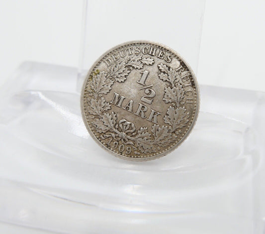 1/2 Mark Kaiserreich 1909 G Silber Jäger J.16 VZ-STG Vorzüglich - Stempelglanz - Antikhandel-Stuttgart