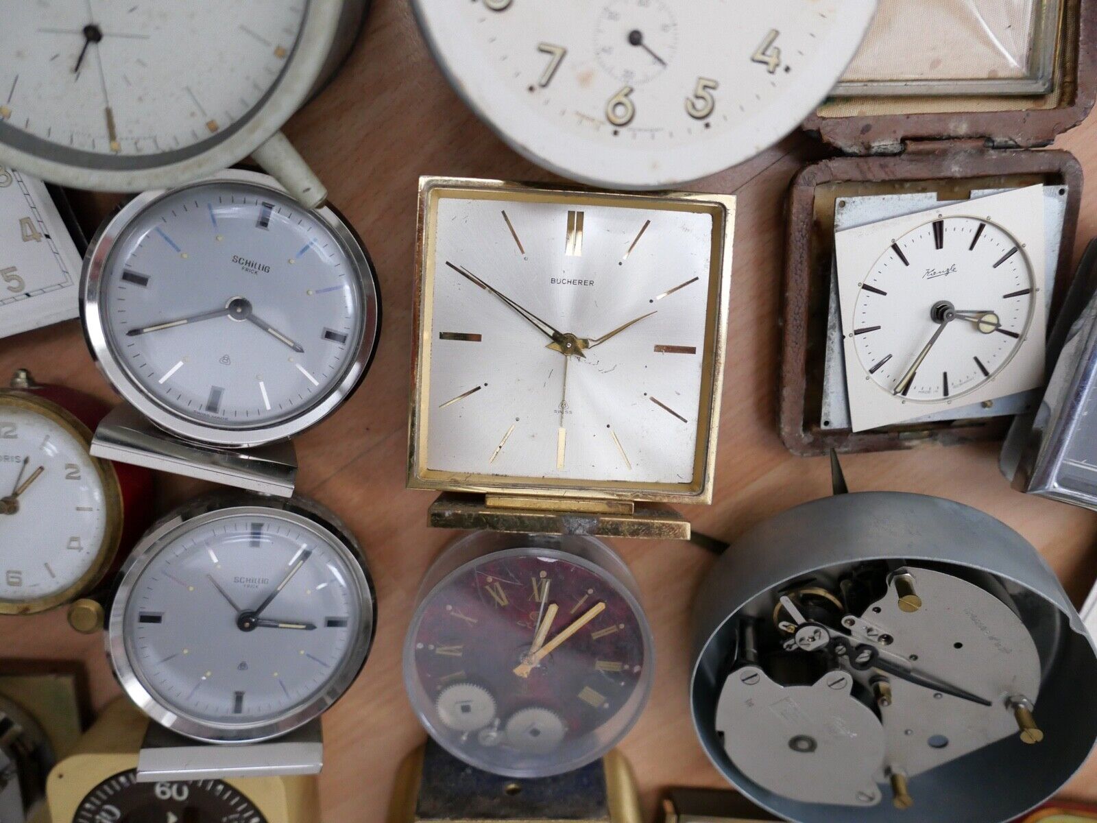 KOVOLUT Ersatzteile Uhrmacherauflösung vintage Junghans Wecker Kienzle Uhrwerk - Antikhandel-Stuttgart