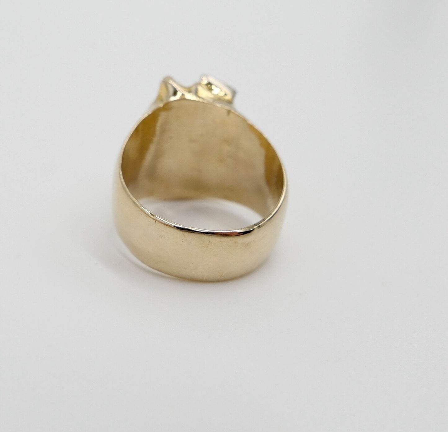 Massiv Herren Goldring blau-türkis Fancy Diamant 750 18K Gr.60 UNIKAT Handarbeit - Antikhandel-Stuttgart