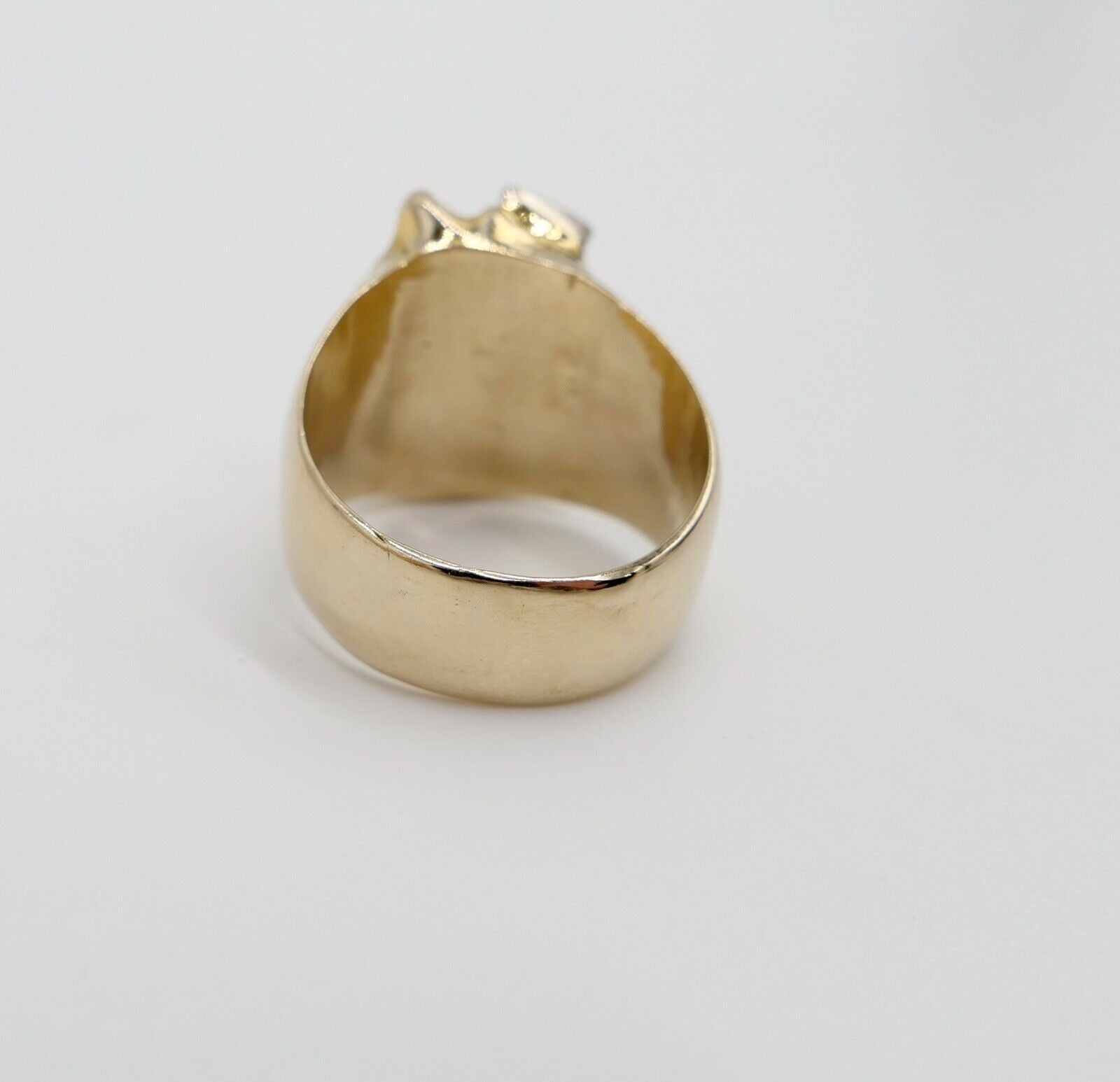 Massiv Herren Goldring blau-türkis Fancy Diamant 750 18K Gr.60 UNIKAT Handarbeit - Antikhandel-Stuttgart