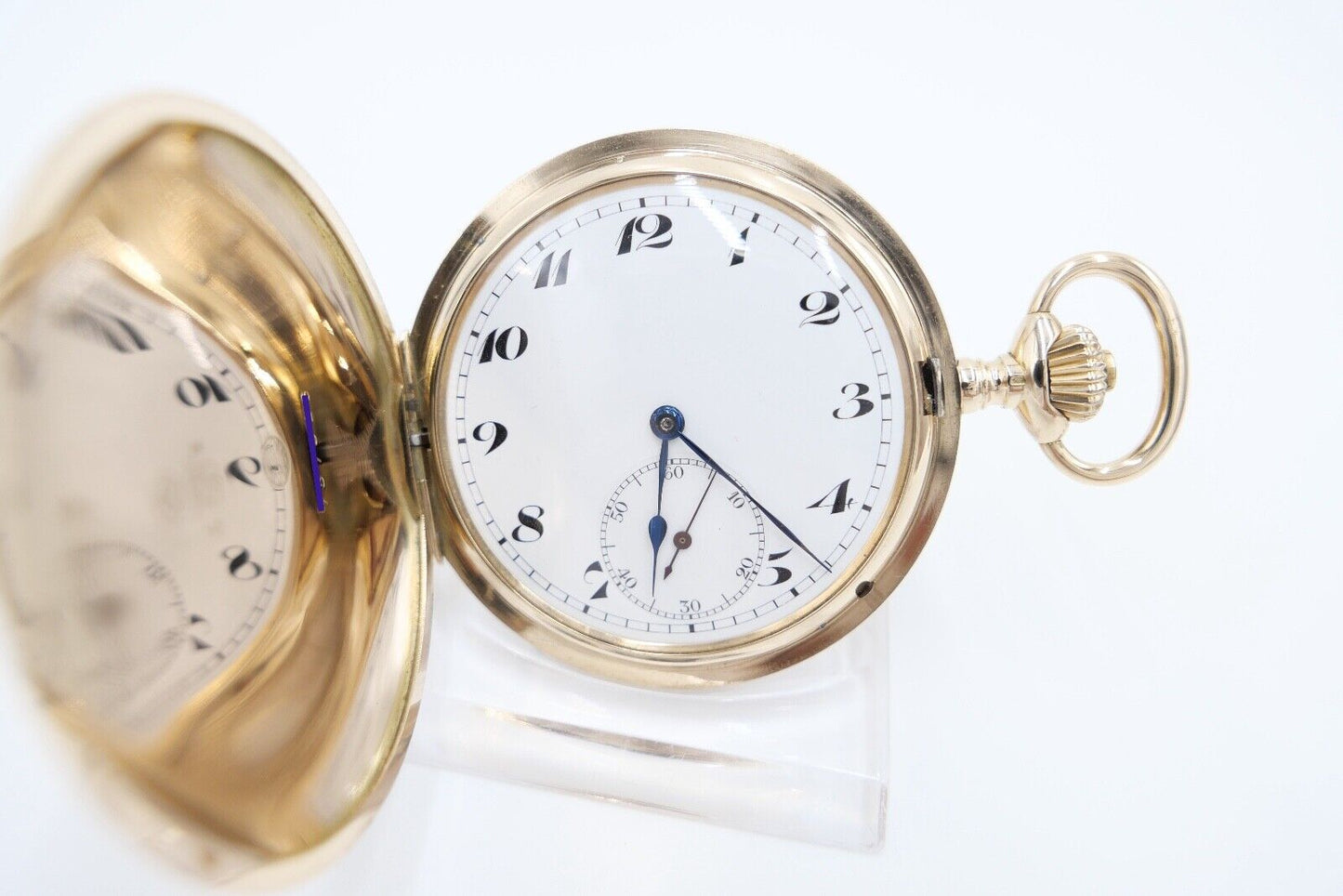 IWC Savonette Taschenuhr 585 / 14K GOLD 51mm 1916-1920 Cal.53 H6 Probus Scafusia - Antikhandel-Stuttgart