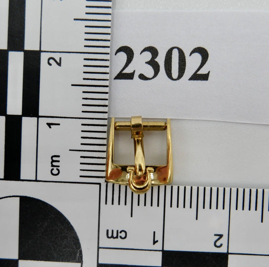 ORIGINAL alte OMEGA Dornschließe VERGOLDET PLAQUE Armbanduhr 8mm CLASP BUCKLE - Antikhandel-Stuttgart