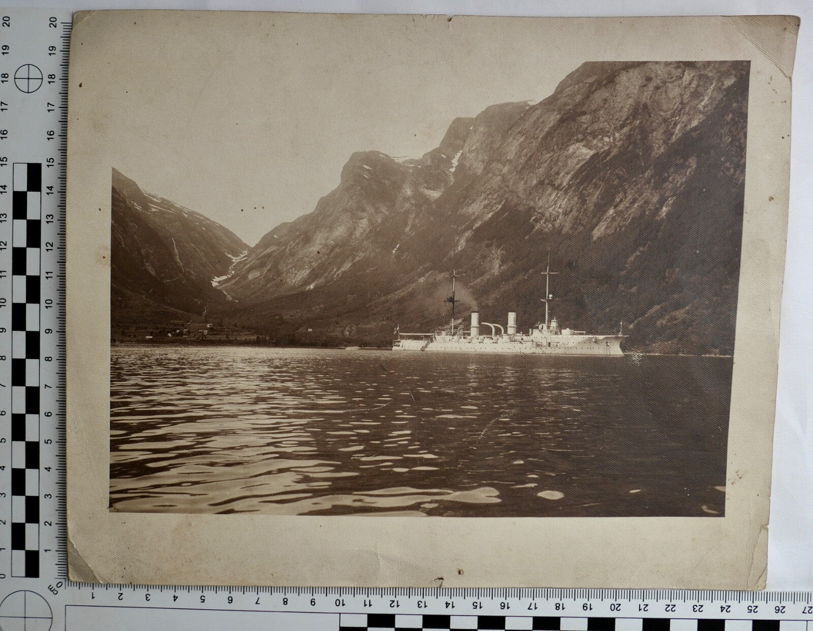 Bild Druck S.M.S. HERTHA in Norwegen - Antikhandel-Stuttgart