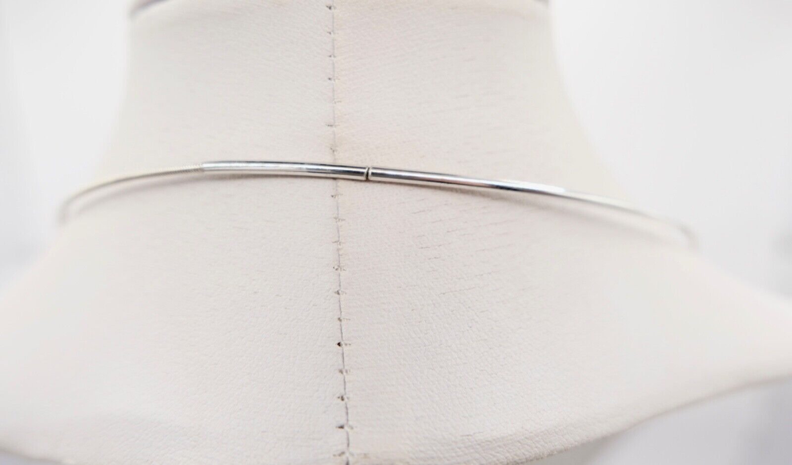 1990er Jahre Silber Draht Collier mit LAPIS LAPISLAZULI Anhänger 45cm - Antikhandel-Stuttgart