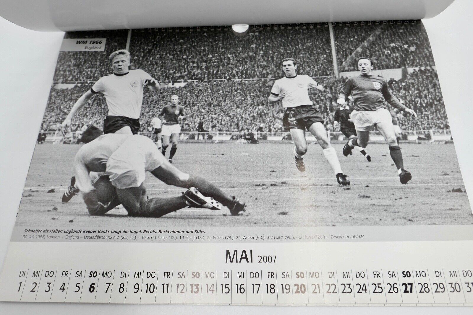 HISTORY 2007 Kalender Die Deutsche Fußball Nationalmannschaft Sport Highlights - Antikhandel-Stuttgart
