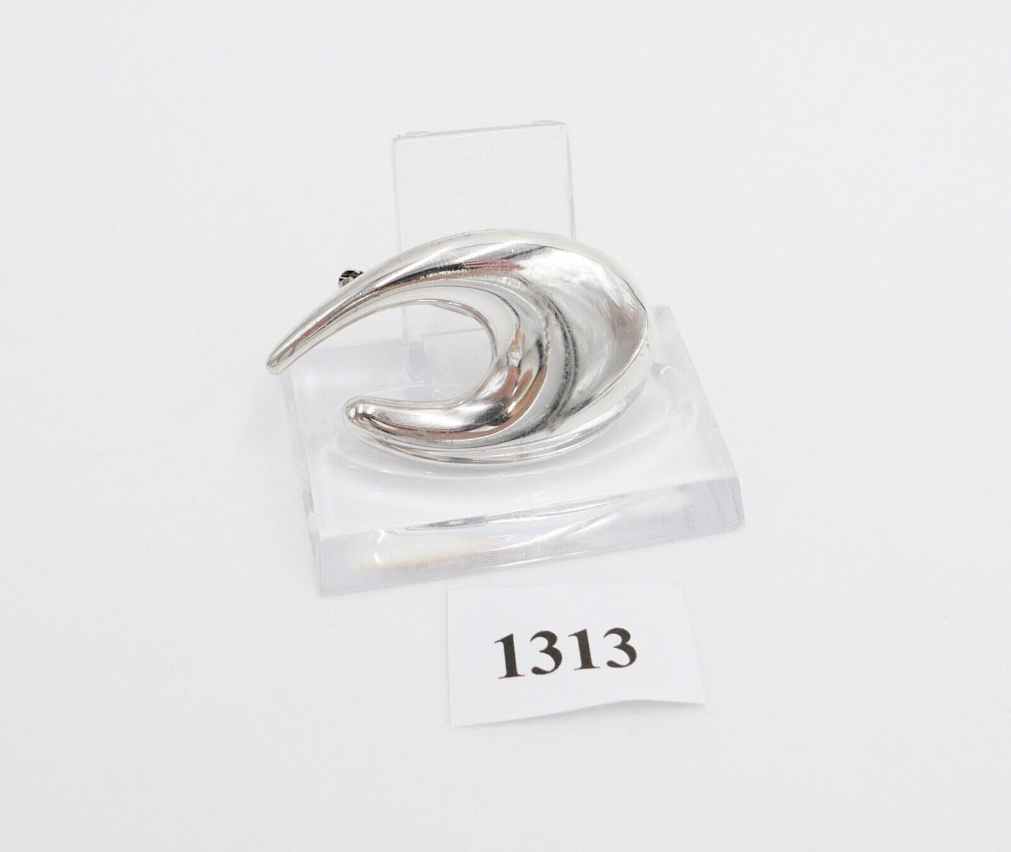 Alte DESIGNER Brosche QUINN 925 Silber 44 mm FS Franz Scheuerle - Antikhandel-Stuttgart