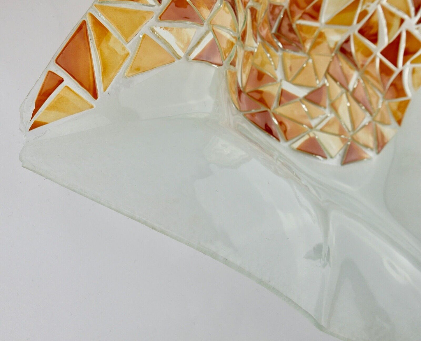 6 Teilges Wohnzimmer Set Glas Mosaik Bilderrahmen Uhr Jesus Schale aus Italien - Antikhandel-Stuttgart