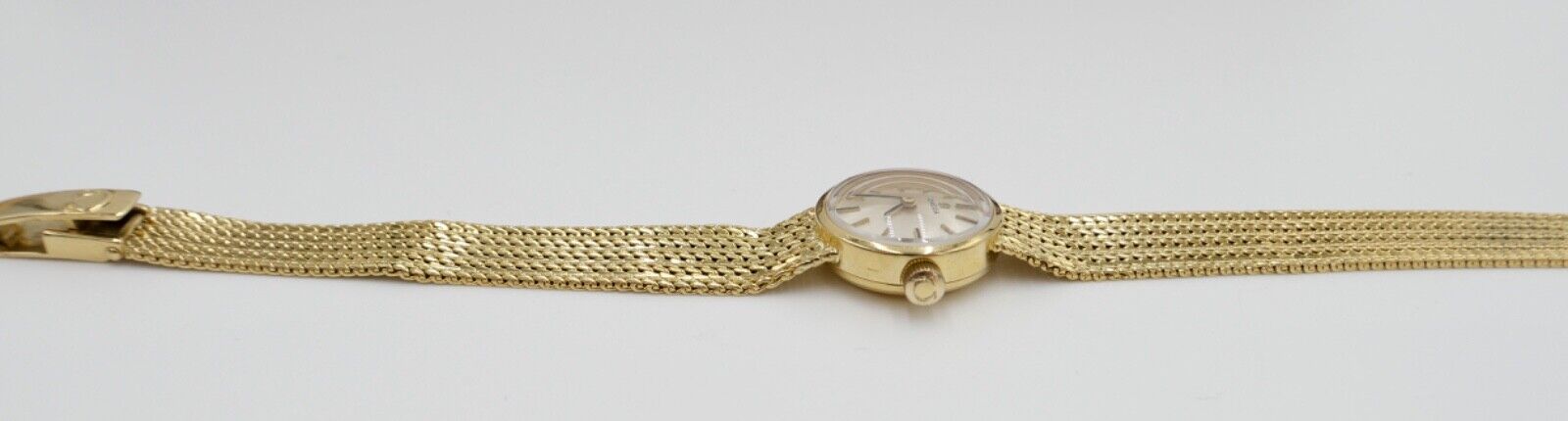 1960er Elegante OMEGA 7173 Gelbgold Damenuhr 750 18K orig. Etui Ø 17mm Kal. 484 - Antikhandel-Stuttgart