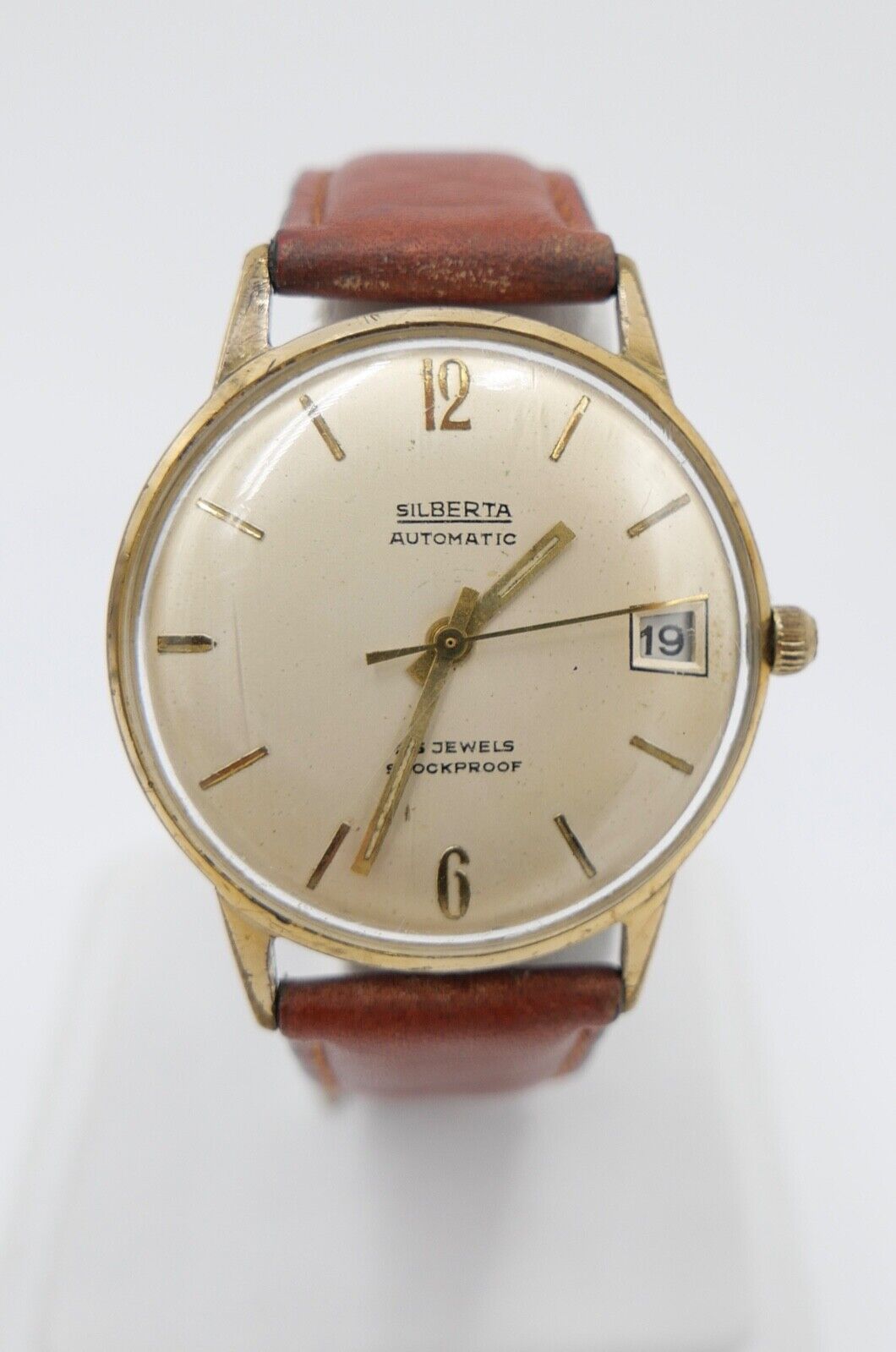 SILBERTA Gold Plated 1970er Jahre Herrenuhr Ø 33 mm Automatic FB197 - Antikhandel-Stuttgart