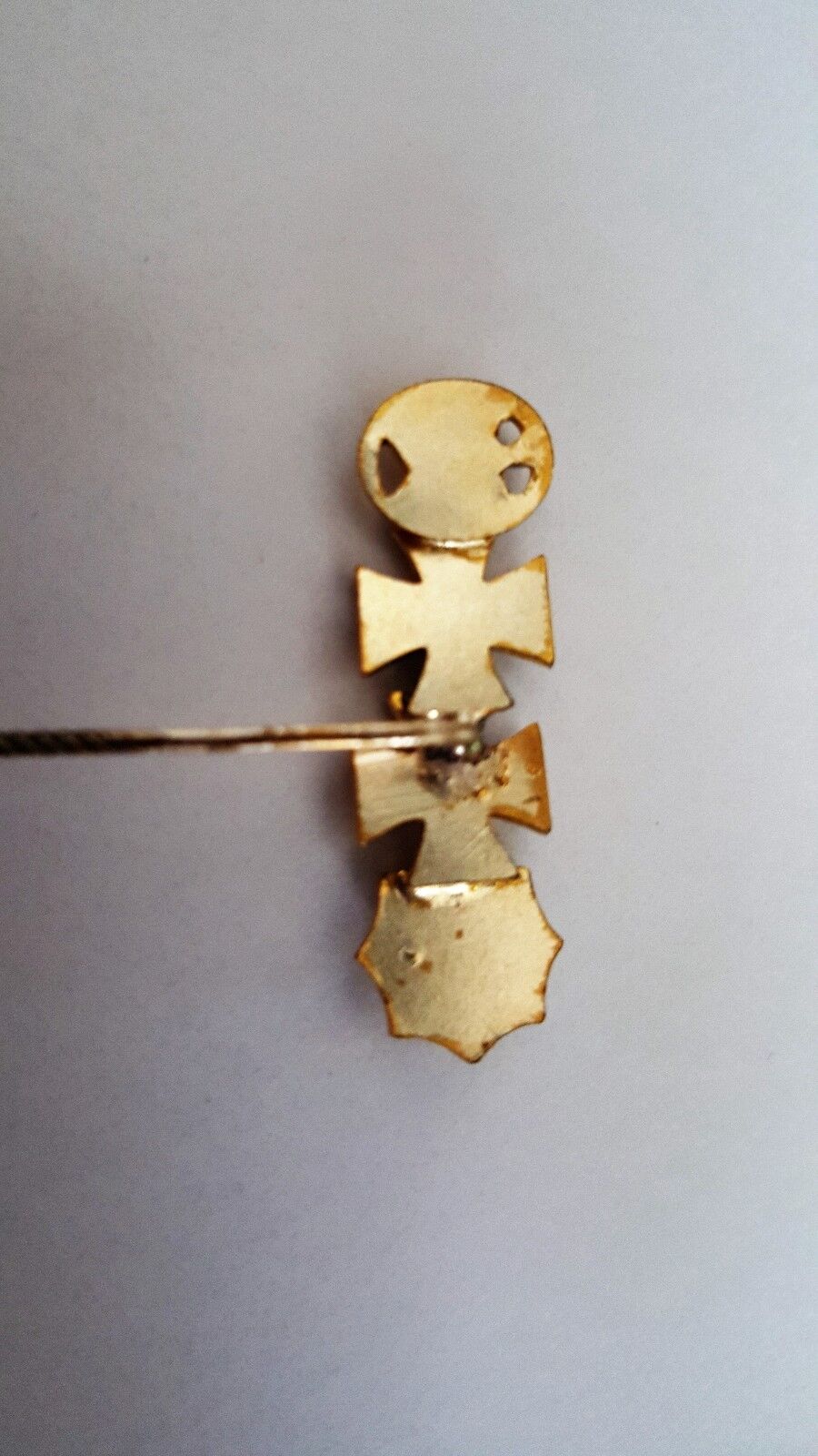 Miniatur Spange German WK WW Nadel Deutsches Kreuz Sturm EK IC BADGE MEDAL Pin - Antikhandel-Stuttgart