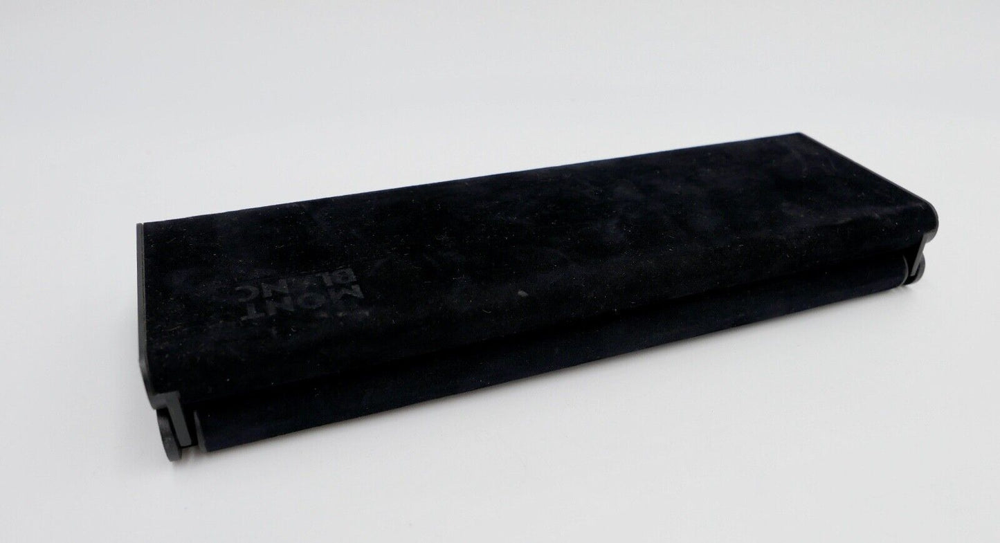 MONTBLANC schwarzes Samt Etui für drei Kugelschreiber / Stifte Garantiekarte - Antikhandel-Stuttgart