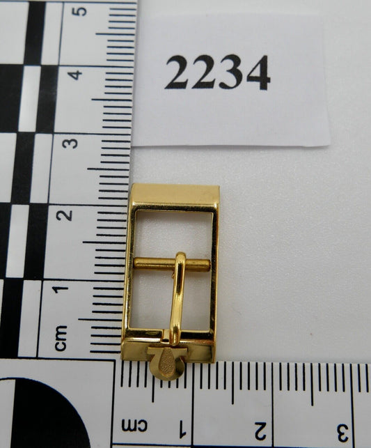 ORIGINAL alte OMEGA Dornschließe VERGOLDET PLAQUE Armbanduhr 10mm CLASP BUCKLE - Antikhandel-Stuttgart