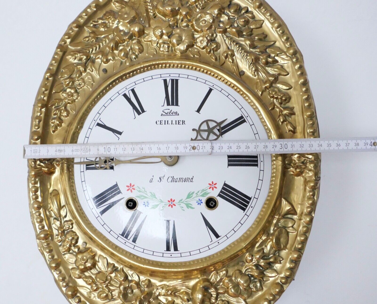 Franzözische Wanduhr Comtoise Burgunderuhr Selva Ceillier á St. Chamond - Antikhandel-Stuttgart