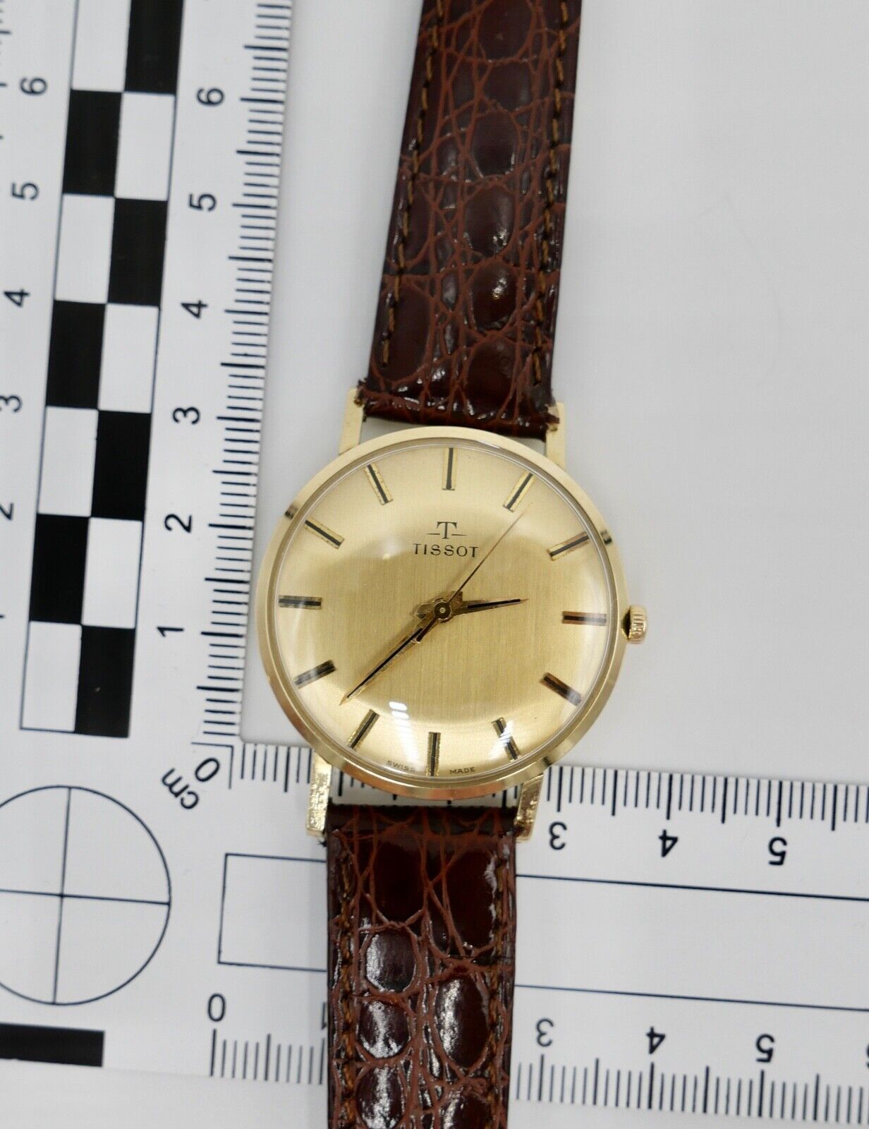 Tissot 585 14K Gold Herenuhr 1960er Handaufzug Cal. 781-1 Ref. 6391 NEUwertig - Antikhandel-Stuttgart