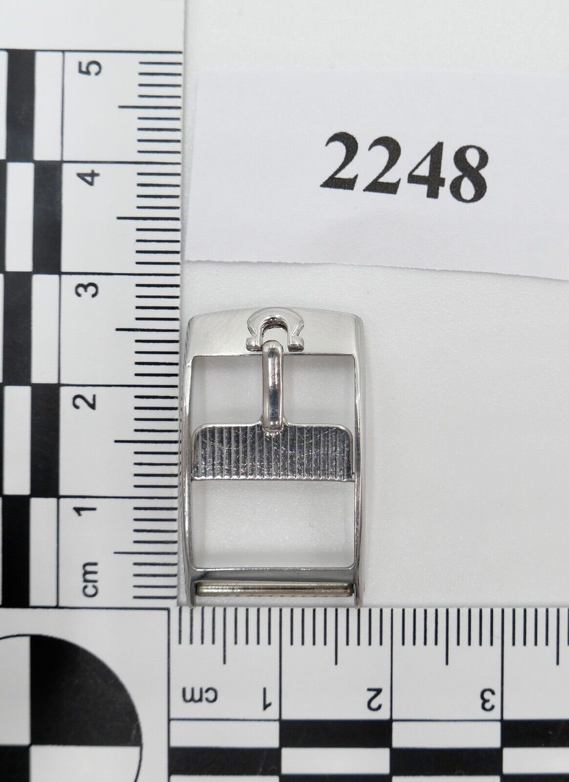 ORIGINAL alte OMEGA Dornschließe EDELSTAHL Armbanduhr 14mm CLASP BUCKLE PAT BVT - Antikhandel-Stuttgart