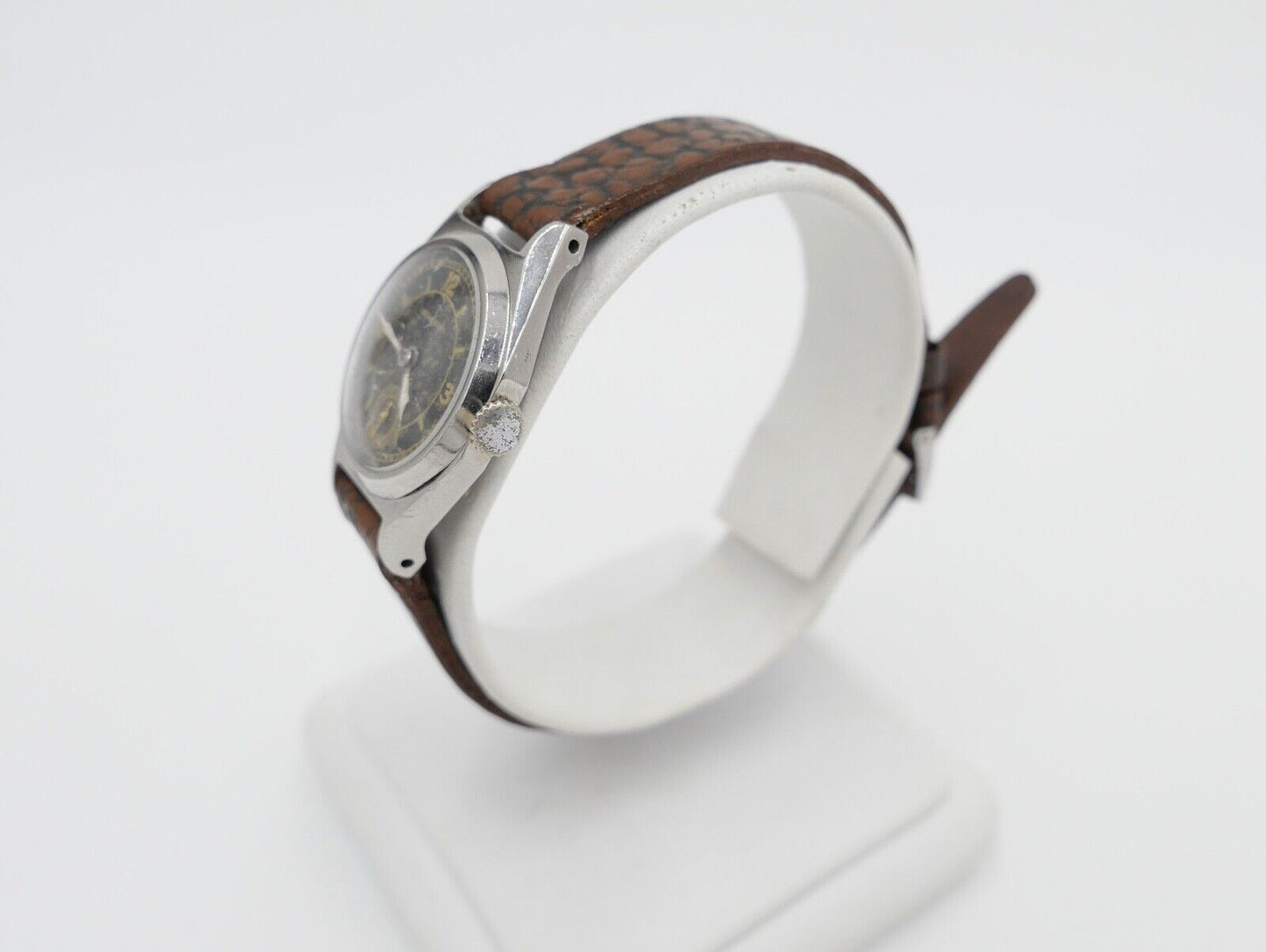 Moeris 1940er Jahre Art Deco Damenuhr Cal. 8 3/4 mit neuem Lederband - Antikhandel-Stuttgart