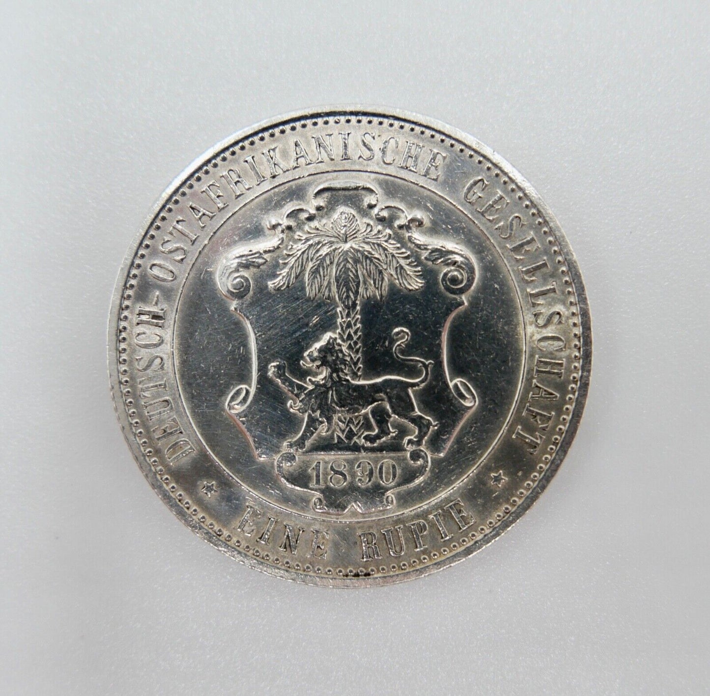 1 RUPIE Deutsch Ost Afrika 1890 A Münze DOA N 713 Silber - Antikhandel-Stuttgart
