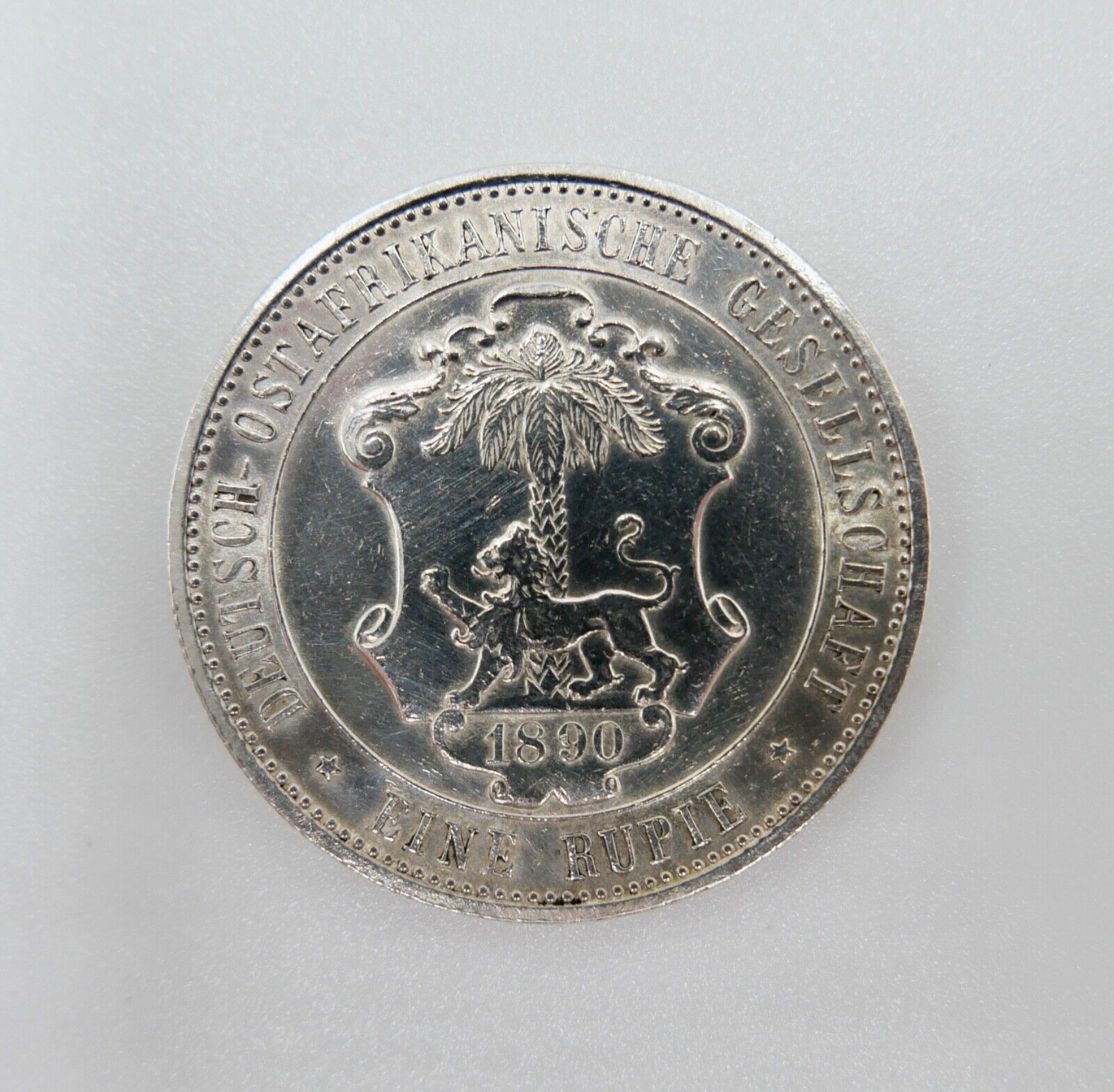 1 RUPIE Deutsch Ost Afrika 1890 A Münze DOA N 713 Silber - Antikhandel-Stuttgart