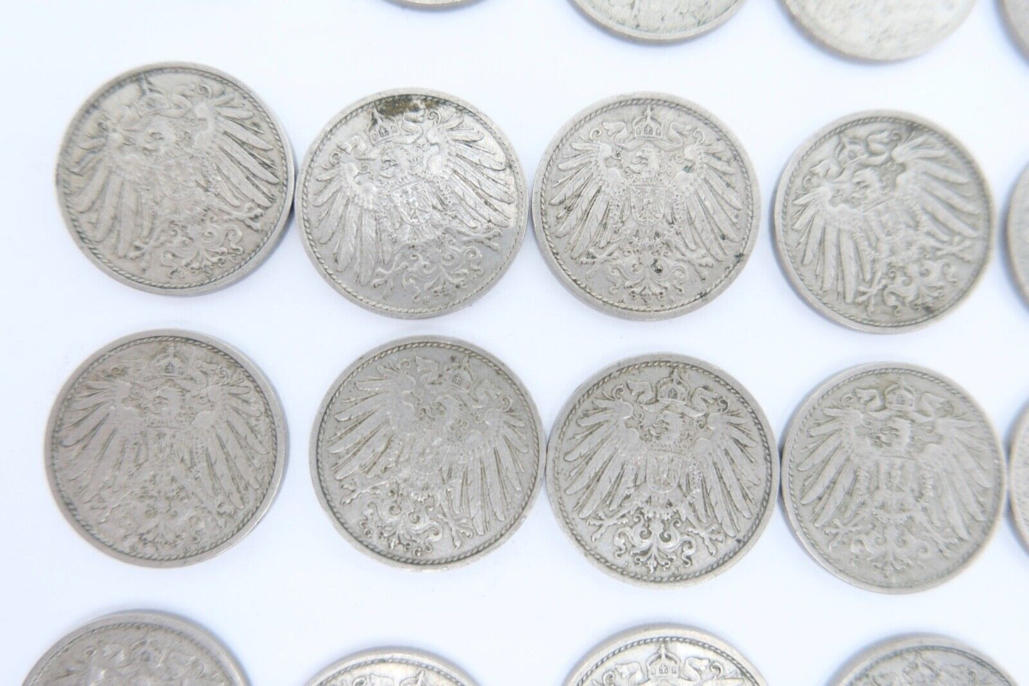 42x 10 Pfennig Kaiserreich 1912 1913 1914 1915 Jäger J. 13 ss-stg - Antikhandel-Stuttgart