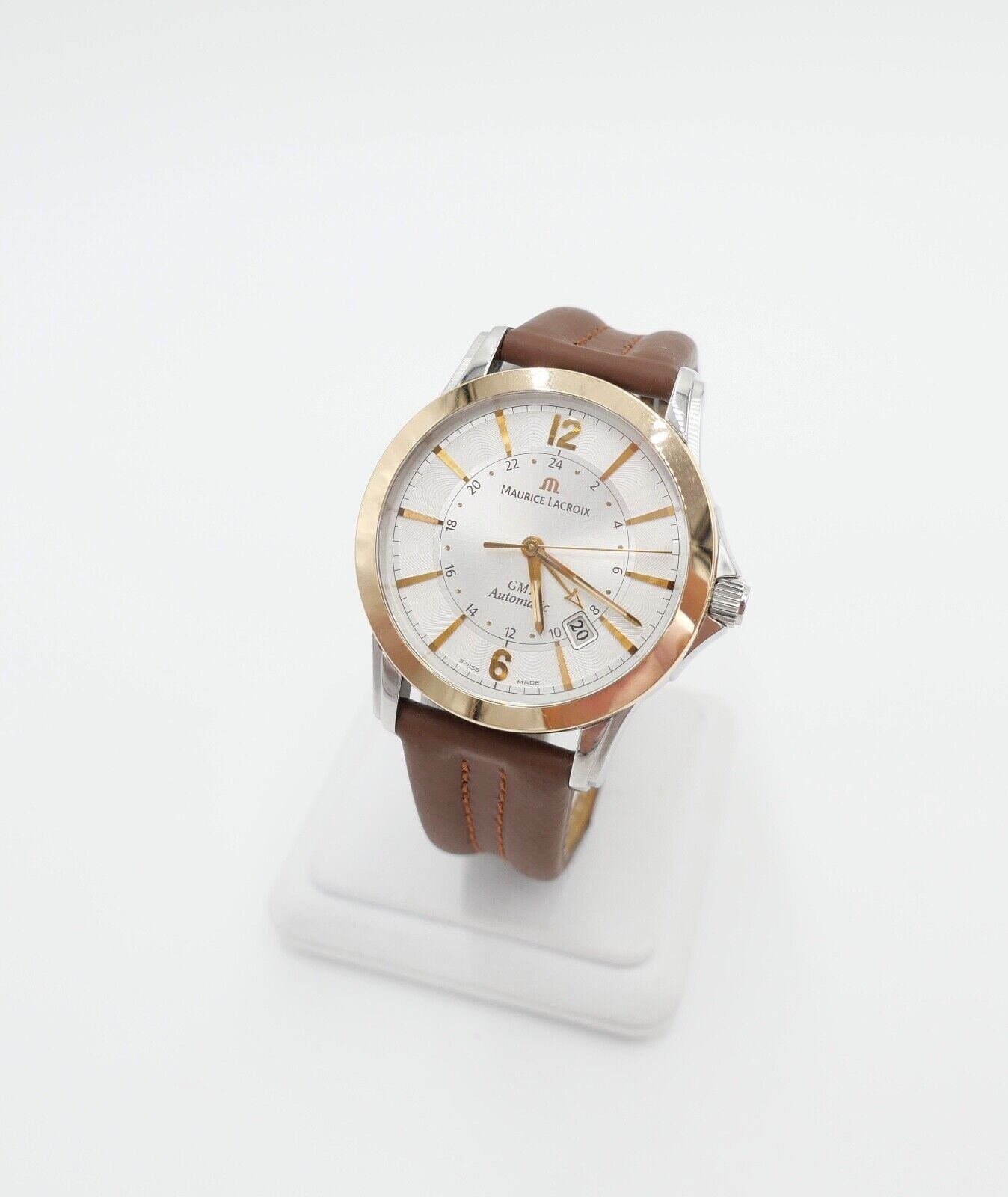 Maurice Lacroix Pontos PT 6068 GMT Automatic 18K / 750 Gold Armbanduhr Watch - Antikhandel-Stuttgart