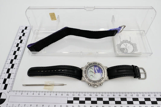 MILKA LILA PAUSE SOCCER WATCH Armbanduhr NEU in OVP Digital Quarz Stoppfunktion - Antikhandel-Stuttgart