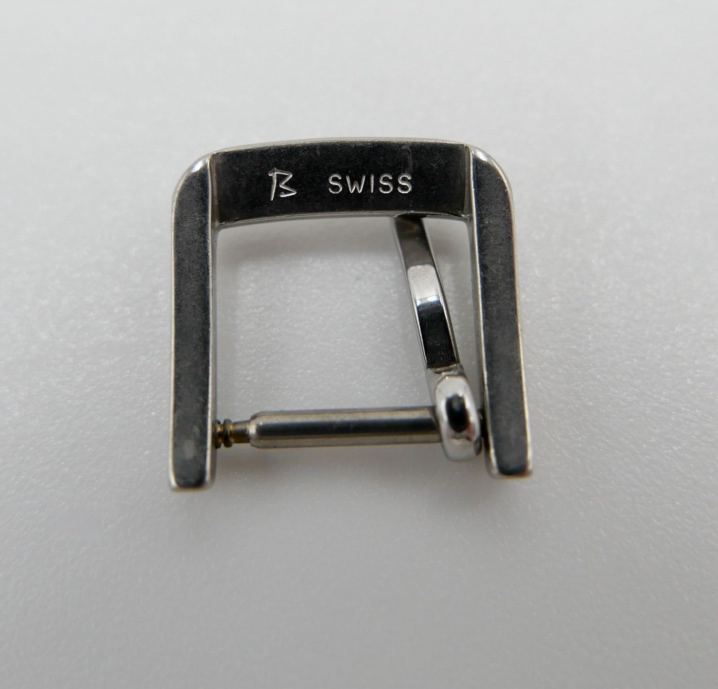 ORIGINAL alte OMEGA Dornschließe EDELSTAHL Armbanduhr 10mm CLASP BUCKLE - Antikhandel-Stuttgart