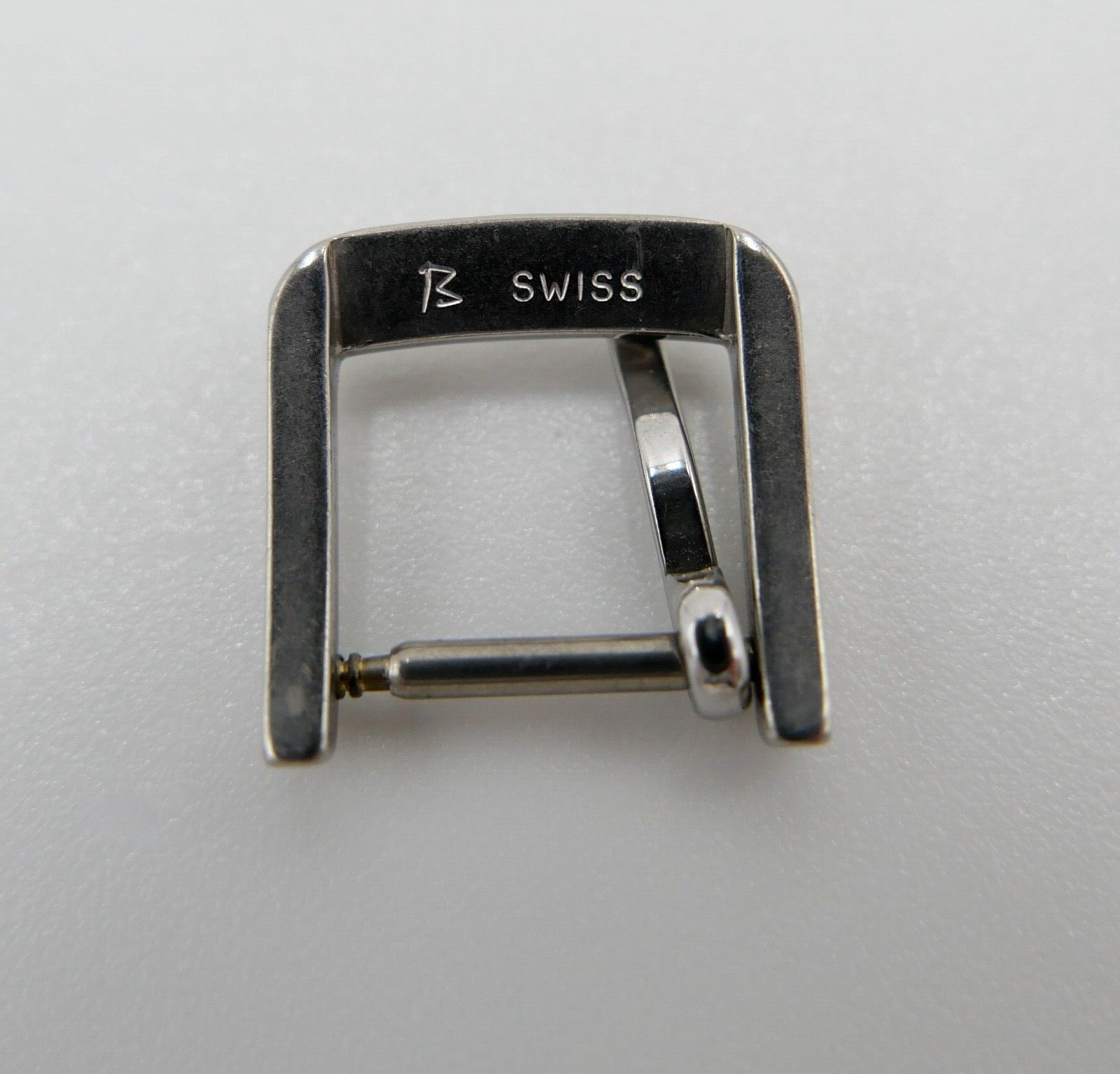 ORIGINAL alte OMEGA Dornschließe EDELSTAHL Armbanduhr 10mm CLASP BUCKLE - Antikhandel-Stuttgart