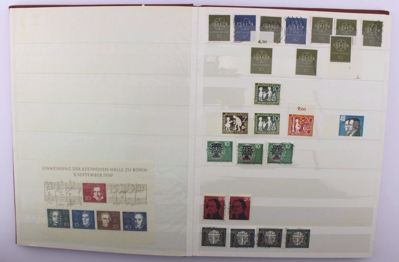 Briefmarken Album Collection stamps BRD Deutschland 1949 - 1968 Posthorn usw TOP - Antikhandel-Stuttgart