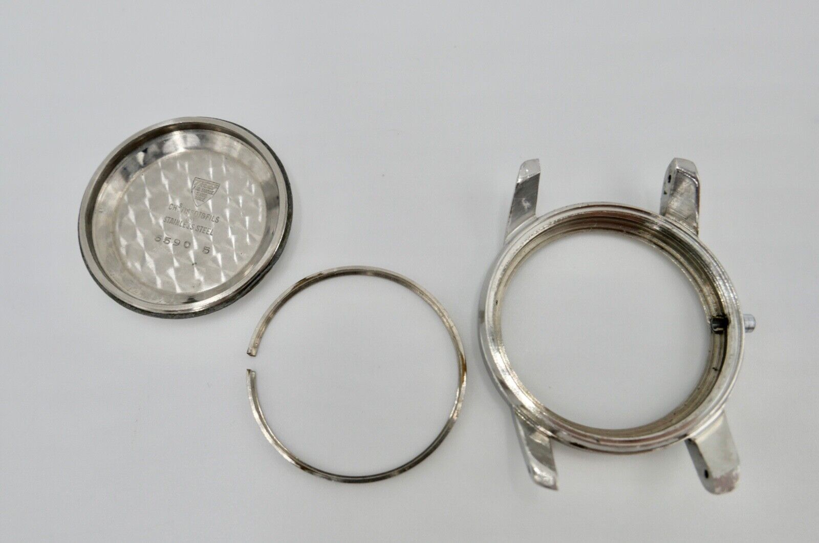 Uhrengehäuse Case TISSOT 6590 5 Automatic non magnetic Ø 34mm - Antikhandel-Stuttgart