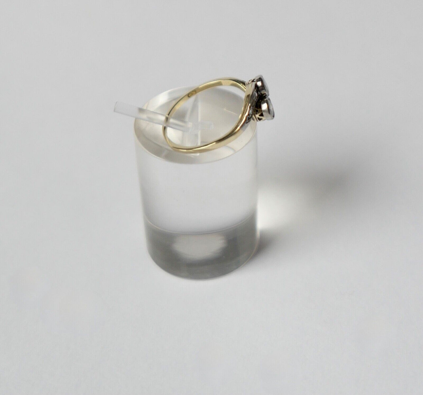 tuá e muá Gelbgold Ring 0,54 Ct Brillanten 585 14K Gr.52 1950er Jahre - Antikhandel-Stuttgart