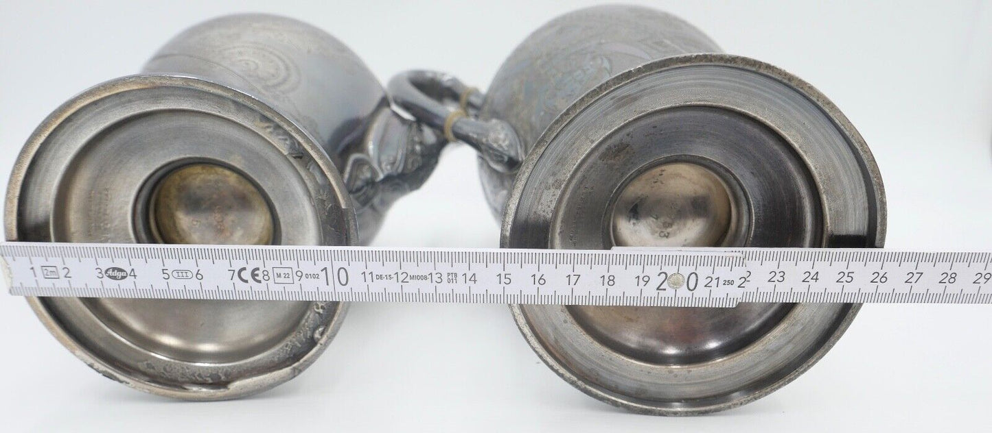 2er Set Reed Barton MFD & Plated Teekanne Kaffeekanne versilbert - Antikhandel-Stuttgart