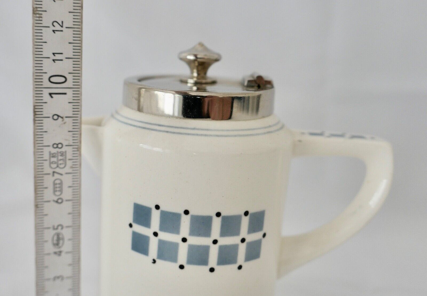 Jugendstil WMF Milchkanne Milchkännchen Dec 1876a J. M. Olbrich Wächtersbach - Antikhandel-Stuttgart