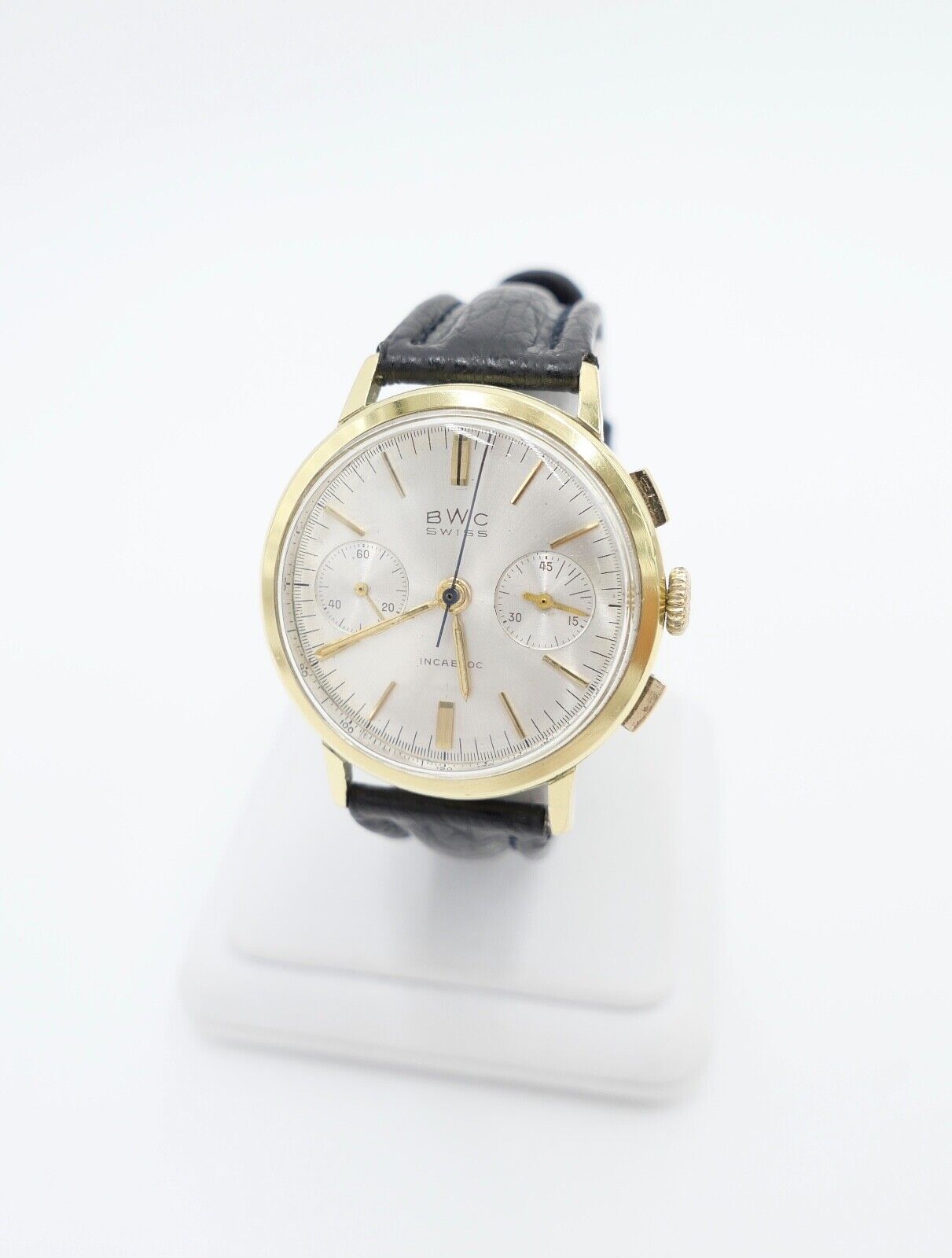 BWC SWISS Chronograph Cal. Landeron 248 Herren Armbanduhr Handaufzug Ø 35mm - Antikhandel-Stuttgart