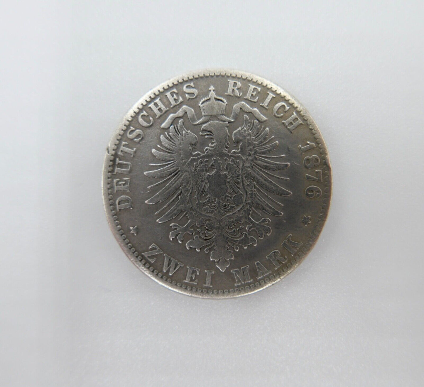 2 Mark Freie Hansestadt HAMBURG Stadtwappen 1876 J.61 Jäger - Antikhandel-Stuttgart