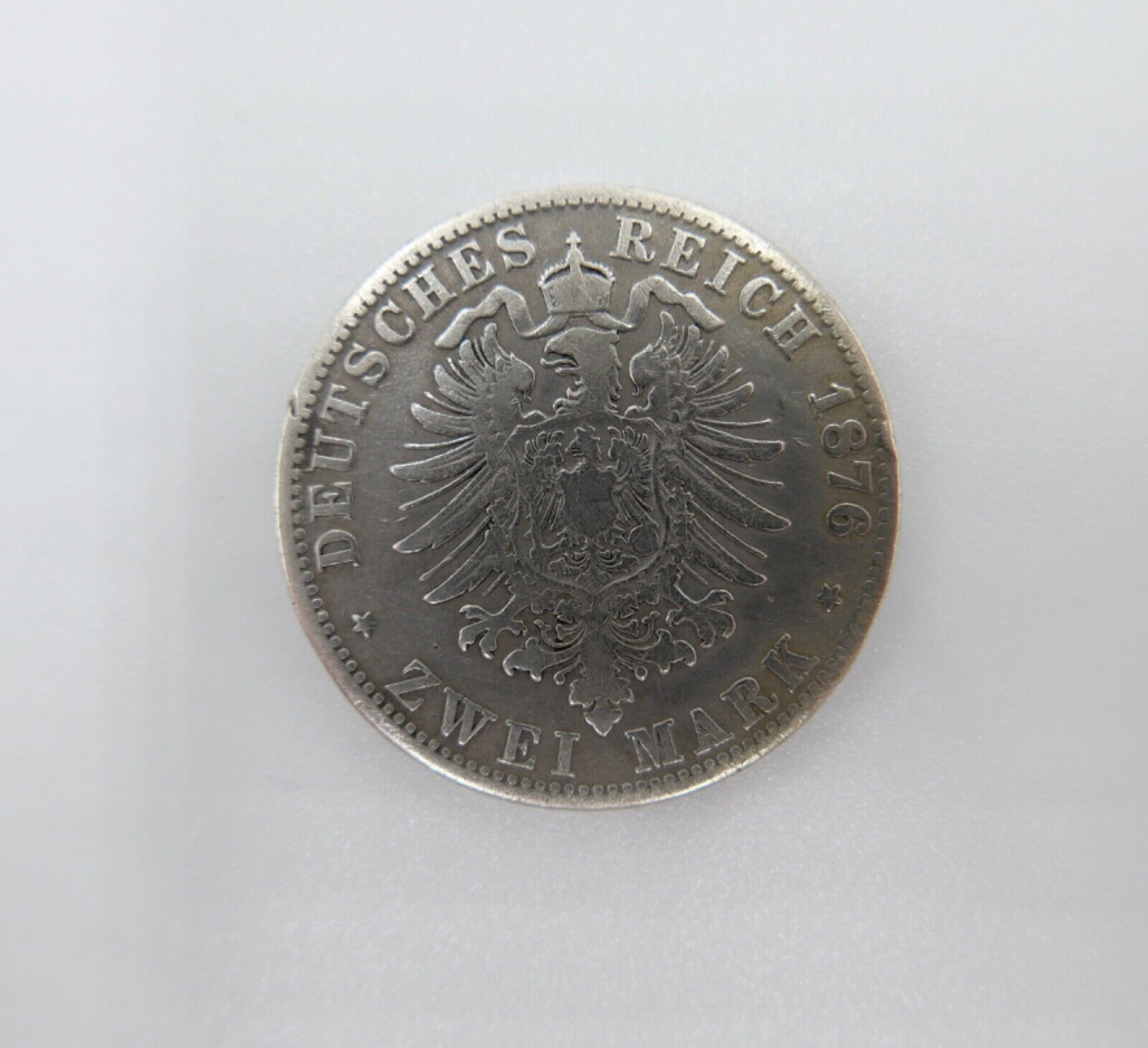 2 Mark Freie Hansestadt HAMBURG Stadtwappen 1876 J.61 Jäger - Antikhandel-Stuttgart