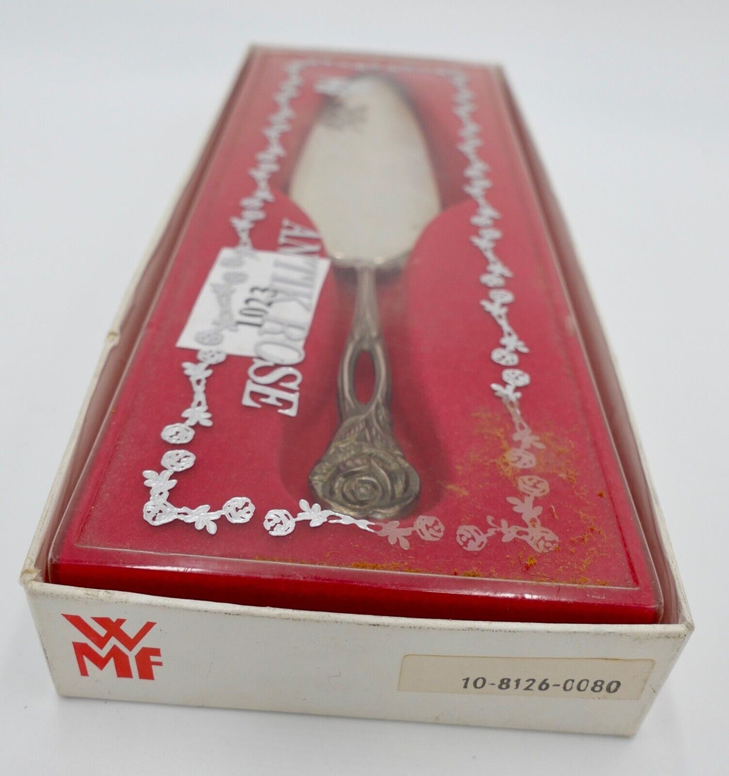 - NEU - OVP - WMF ANTIK ROSE - 90er Silber versilbert Tortenheber Gebäckheber - Antikhandel-Stuttgart