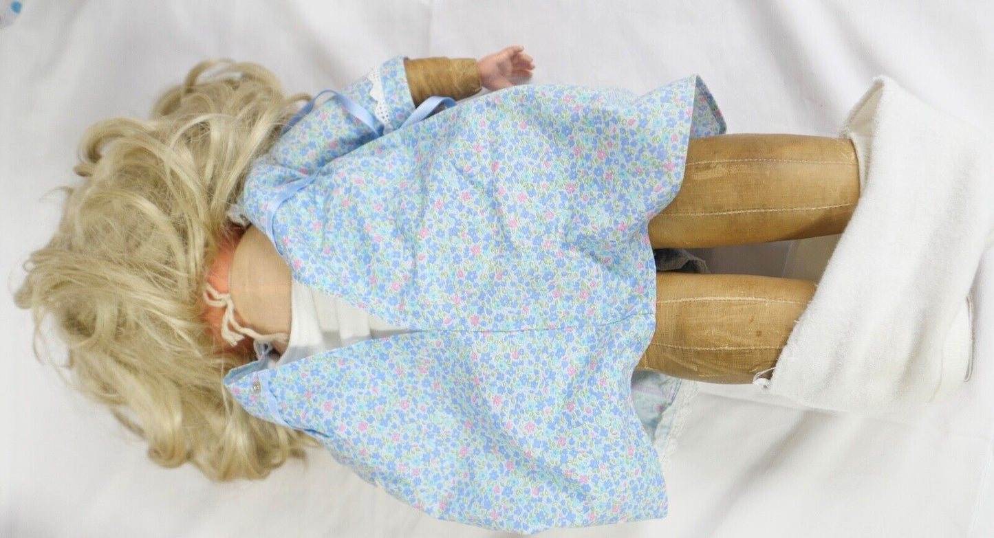 2x alte SCHILDKRÖT Puppen Puppe mit Original Karton & Kleidung 130 / 55 1/2 53 - Antikhandel-Stuttgart