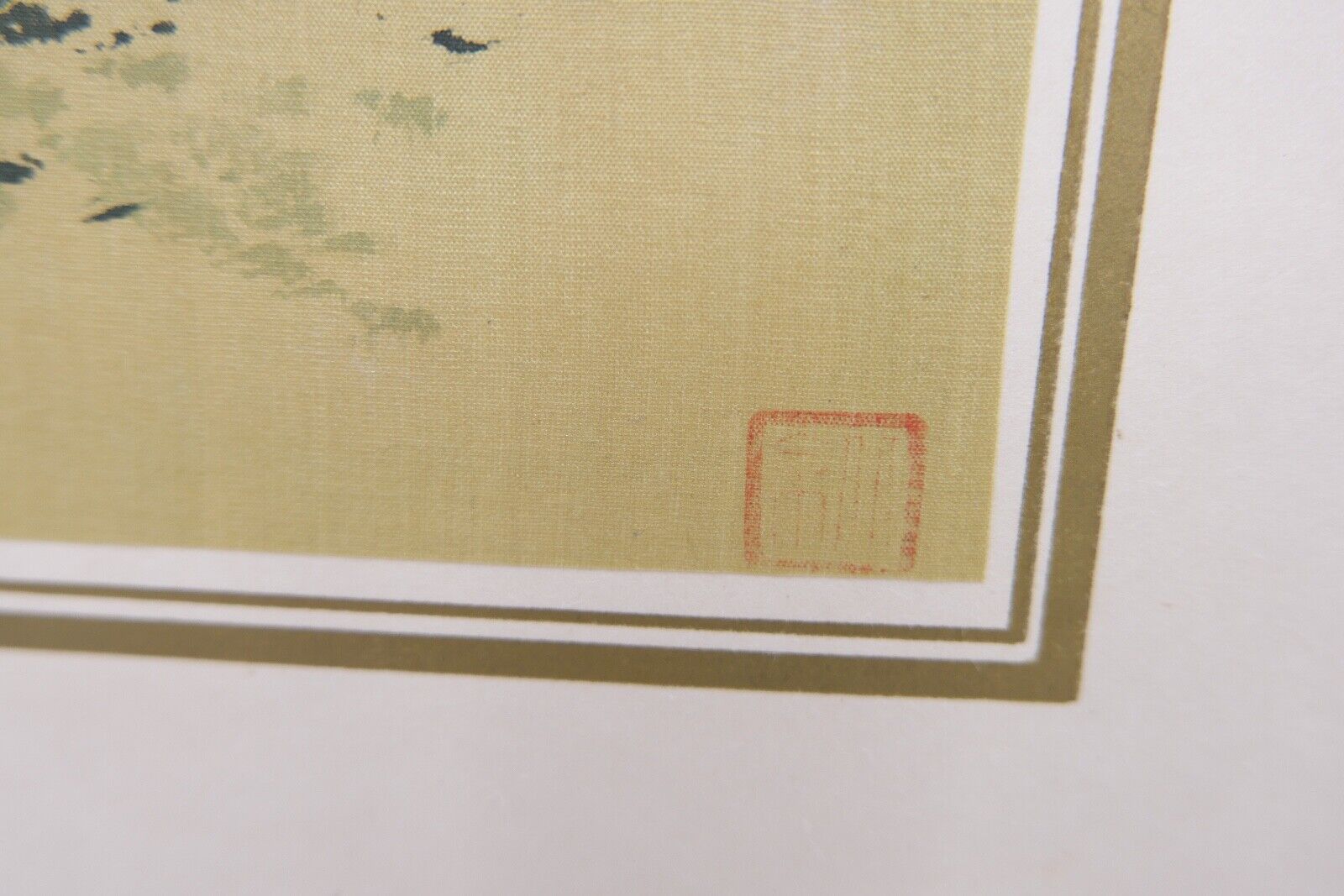 Seidenmalerei JAPAN signiert 18x24cm Bild Frau im Kimono - Antikhandel-Stuttgart