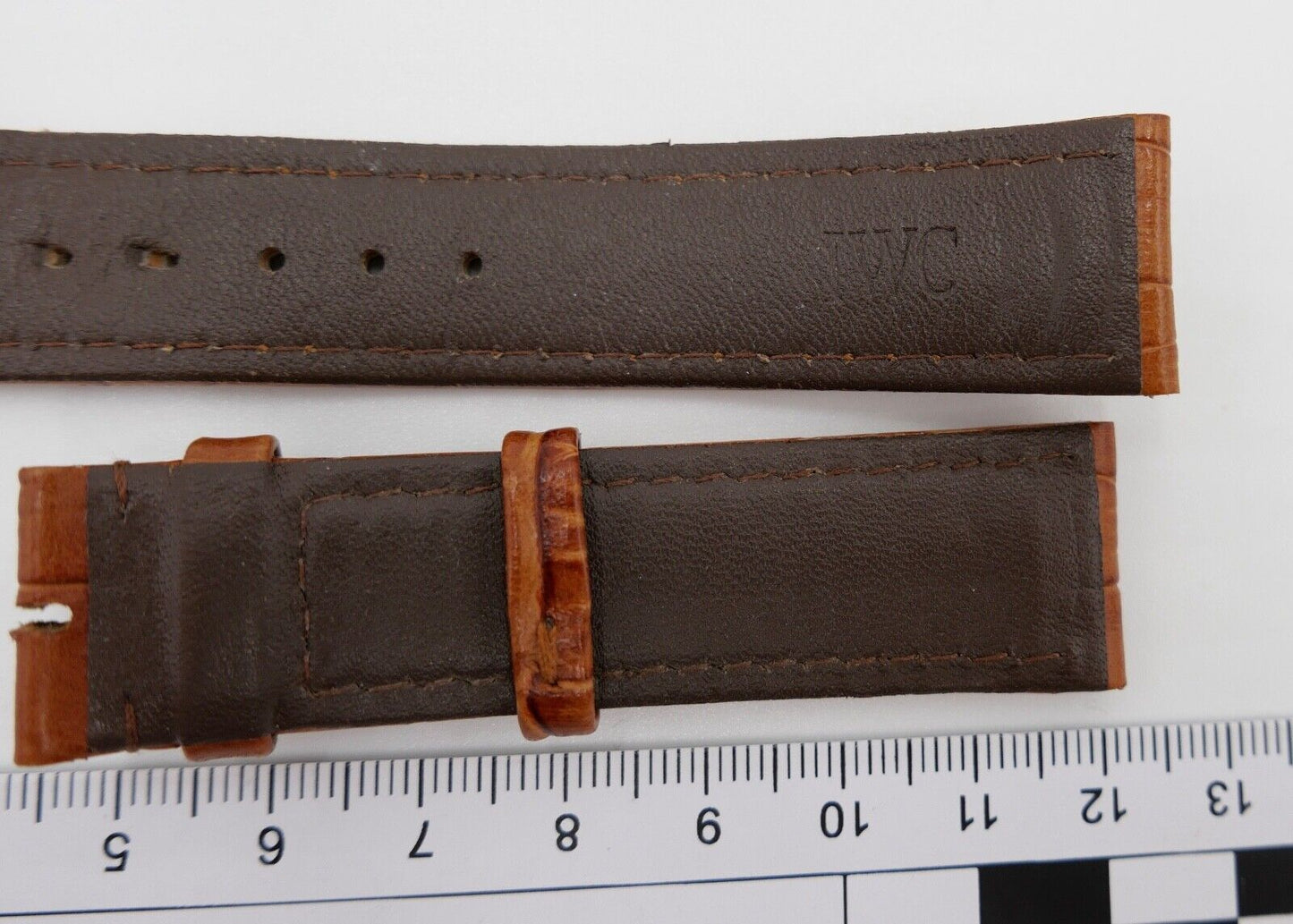 Original 20mm IWC Leder Uhrenband 20-18 NEUwertig Armband - Antikhandel-Stuttgart