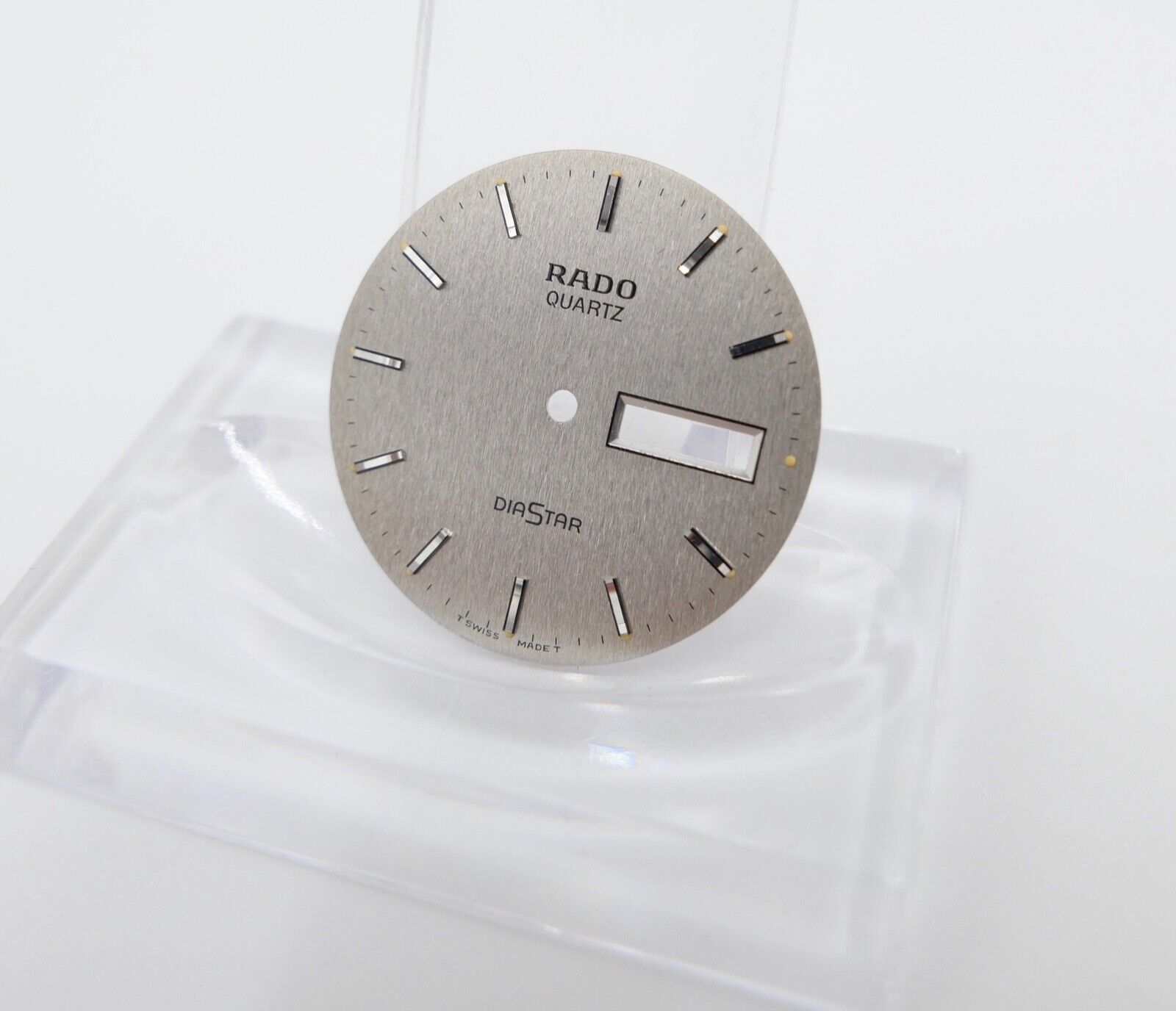 RADO Diastar Quartz Zifferblatt Zeiger silber Ø 27 mm für Ref. 114.0164.3 - Antikhandel-Stuttgart