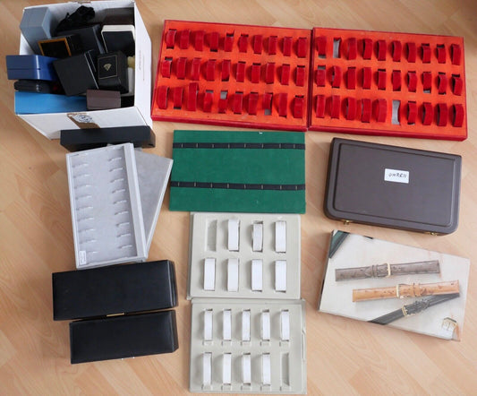 Vintage Box ETUI Uhren Uhrenbox Uhrenhalter Uhrenkoffer Uhrenaufbewahrung - Antikhandel-Stuttgart