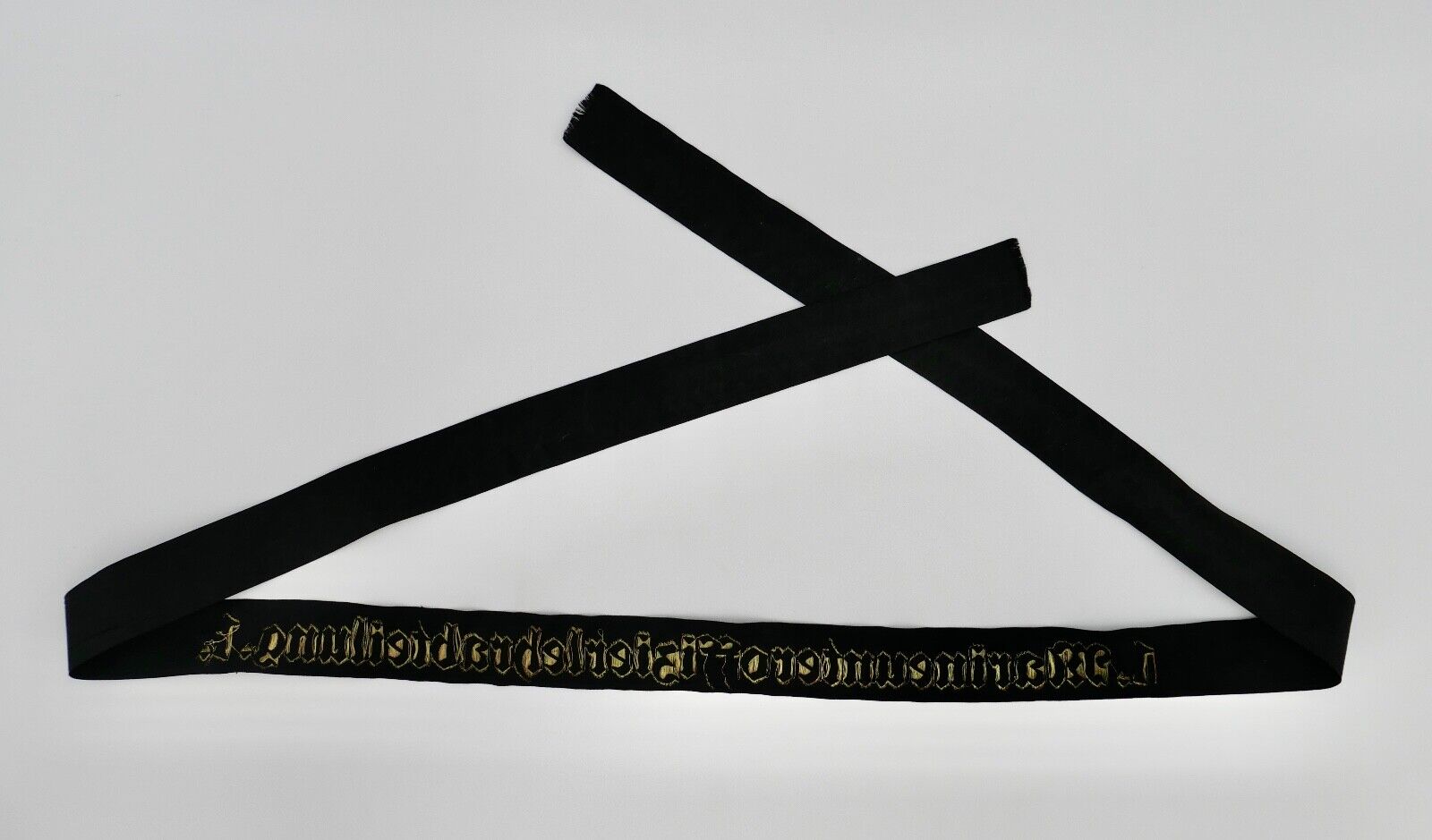 Mützenband " 1. Marineunteroffizierlehrabteilung.1 " Kriegsmarine WK WW Cap - Antikhandel-Stuttgart