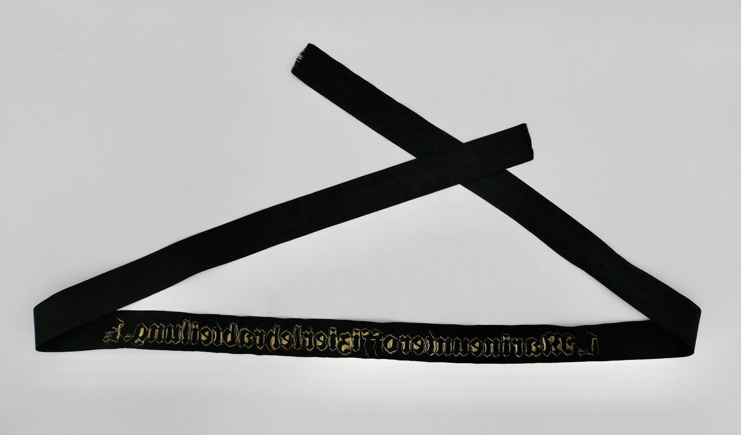 Mützenband " 1. Marineunteroffizierlehrabteilung.1 " Kriegsmarine WK WW Cap - Antikhandel-Stuttgart