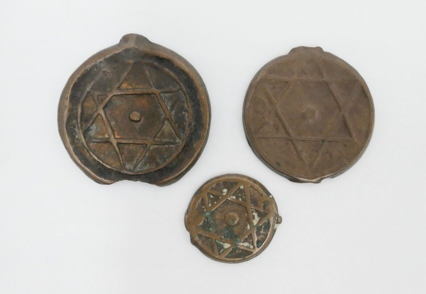 18,5 gr Marokko Falus Marrakesh Münzen Sidi Mohammed IV drei Münzen - Antikhandel-Stuttgart