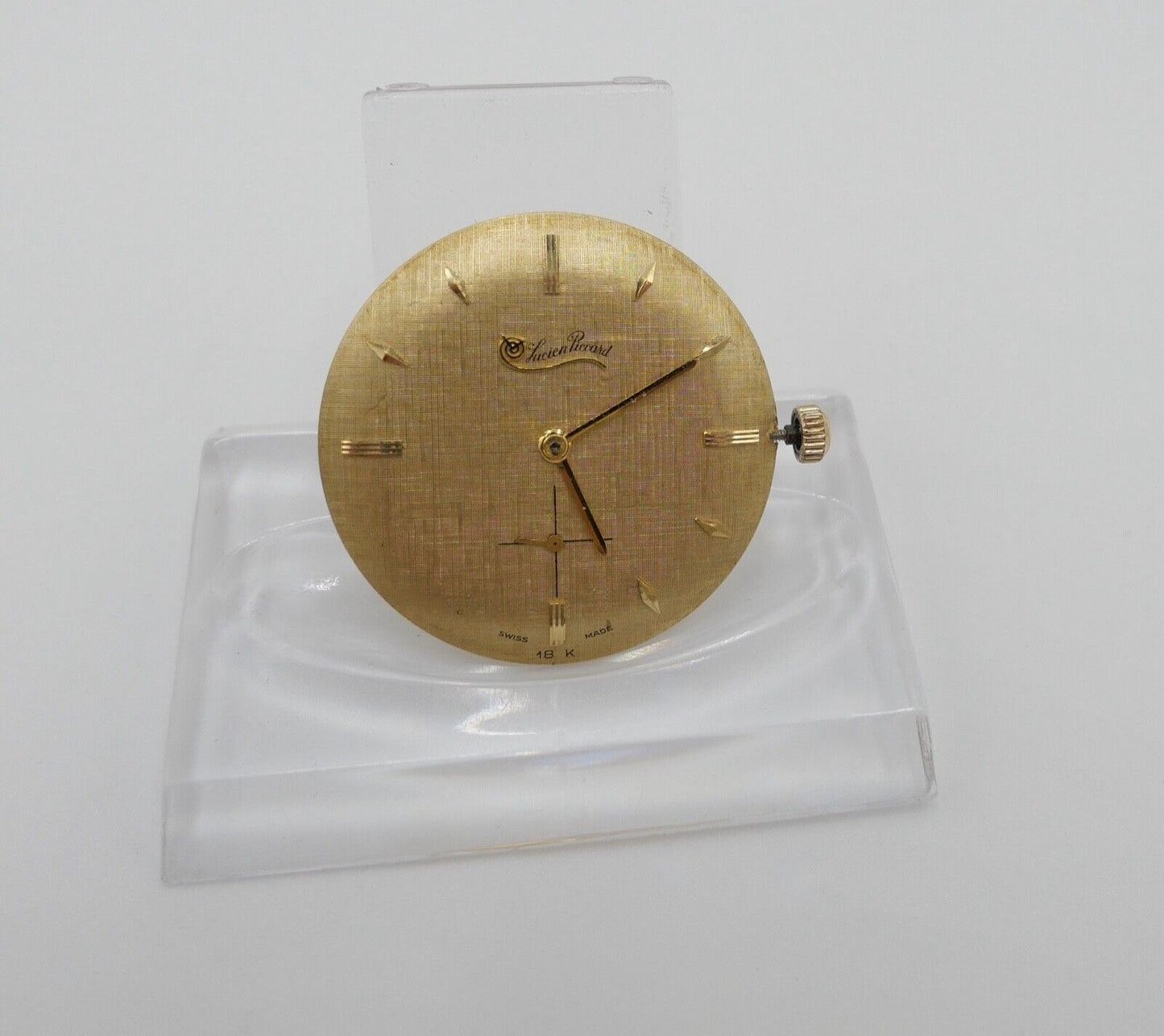 LÄUFT LUCIEN PICCARD Cal. LP42 Uhrwerk Ziffernblatt Zeiger Krone funktionsfähig - Antikhandel-Stuttgart