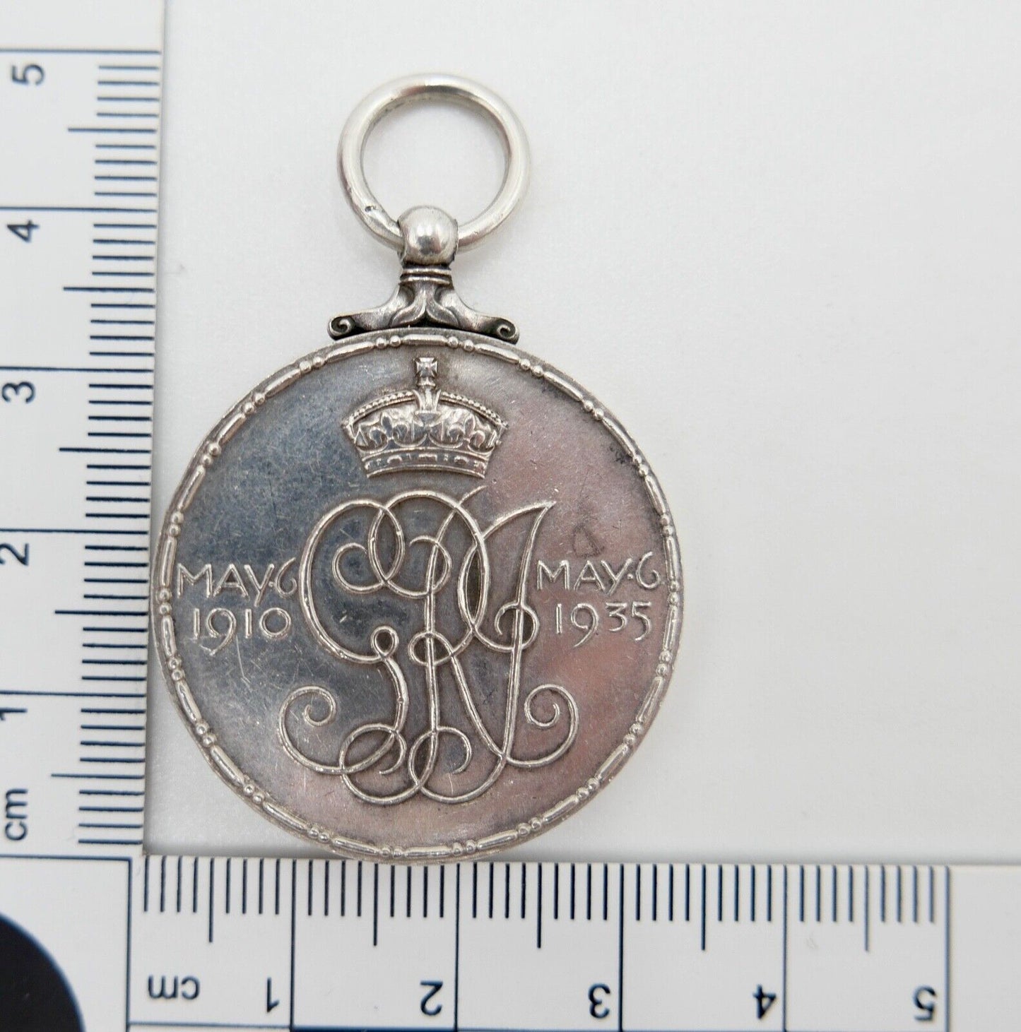 Medaille 1910 1935 JUBILEE MEDAL Silber Jubiläum KING GEORGE & QUEEN MARY - Antikhandel-Stuttgart