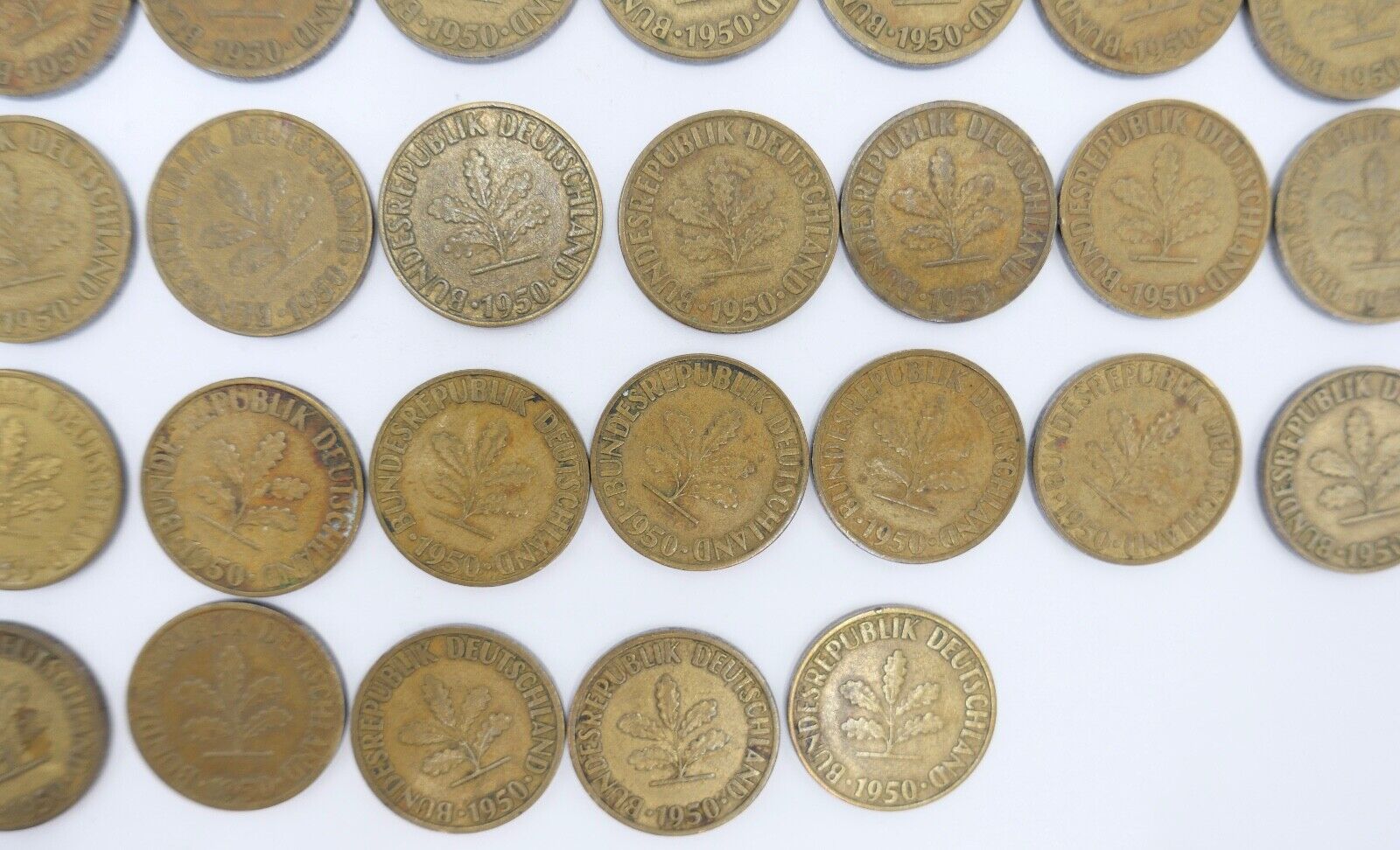 47x 10 Pfennig 1950 D F G J Jäger J. 383 s-vz - Antikhandel-Stuttgart