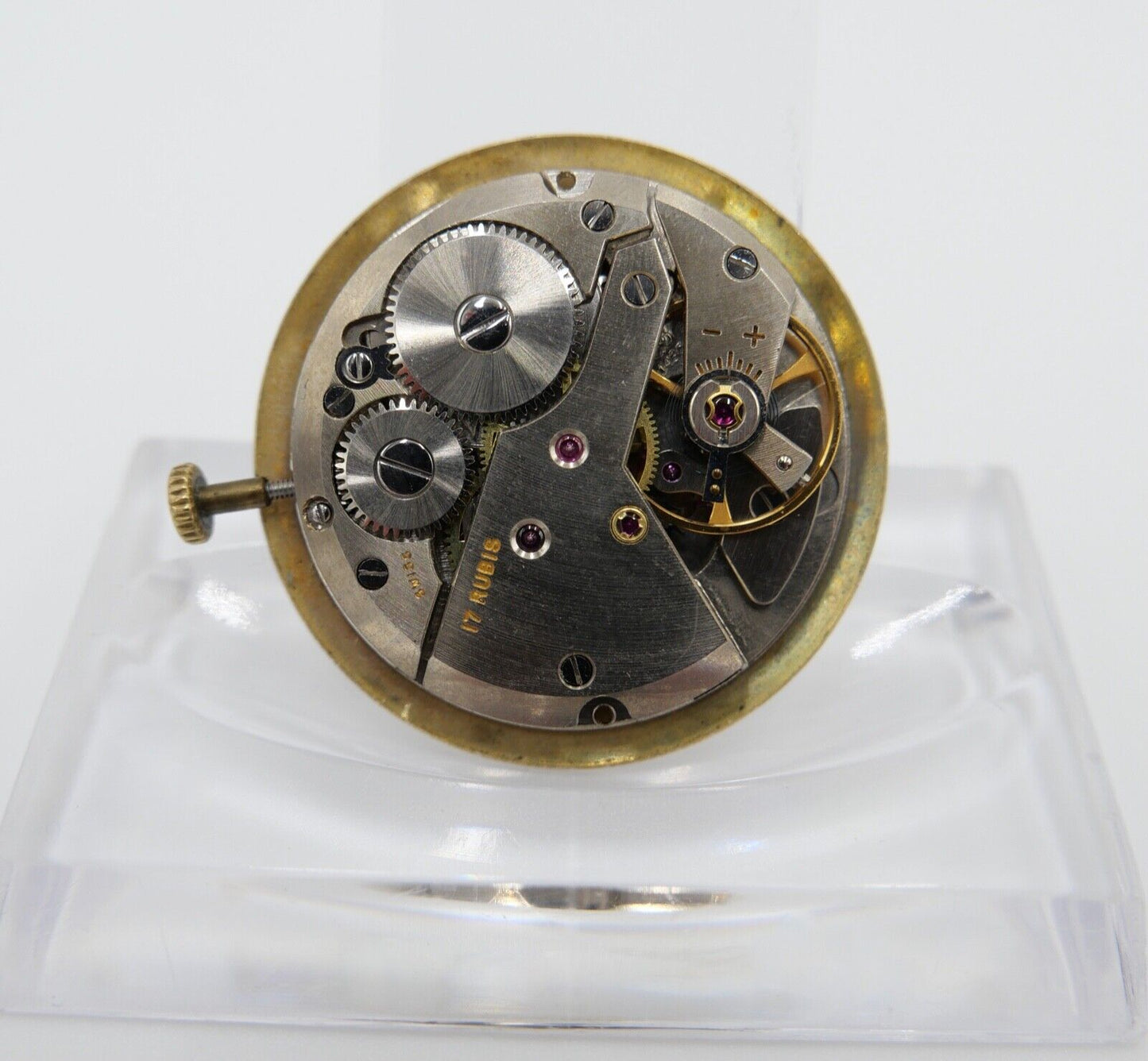 LÄUFT Karrer Cal. AS1430 Uhrwerk Krone Zifferblatt Zeiger - Antikhandel-Stuttgart